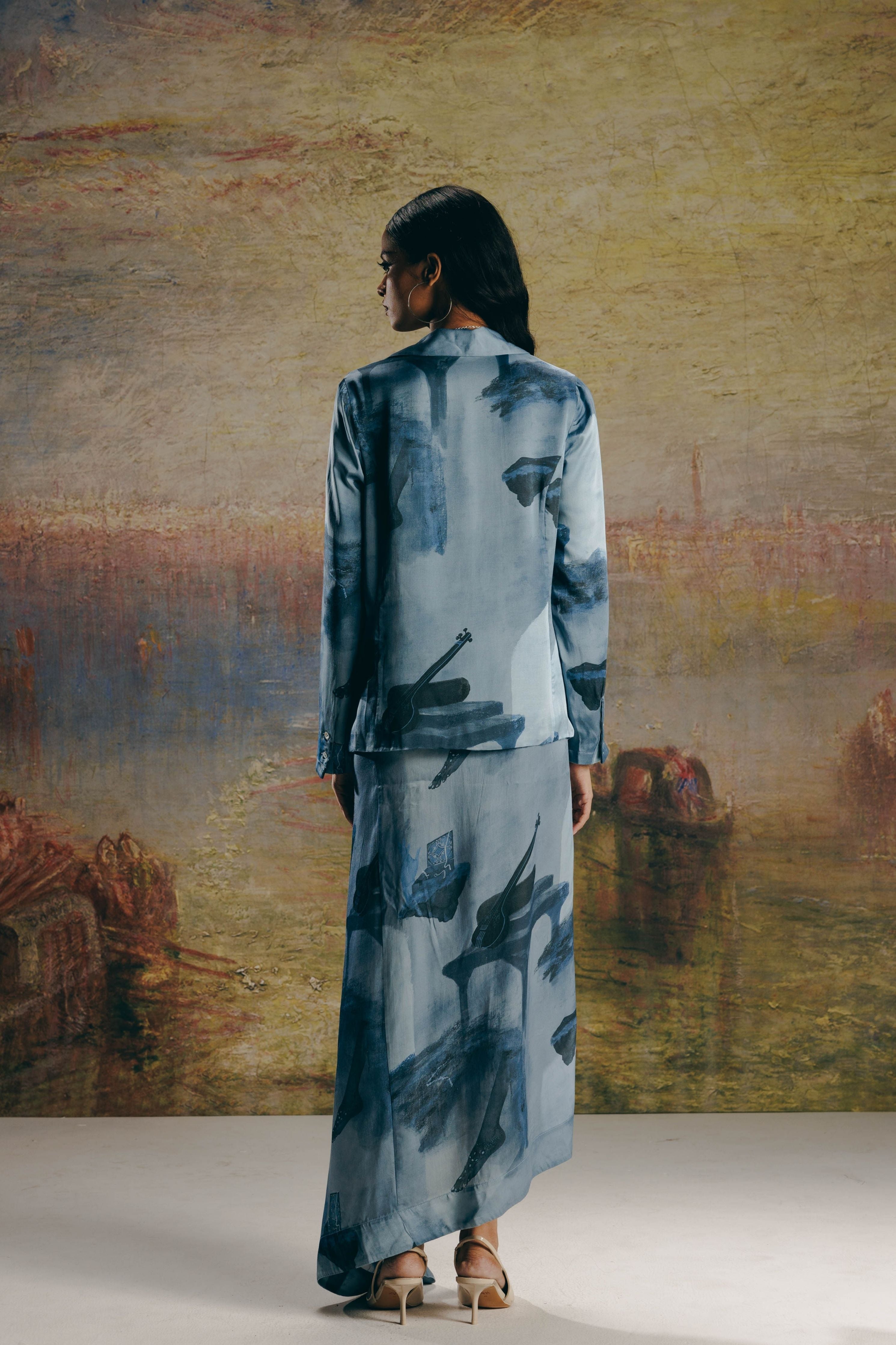 Surrealist Blazer &Skirt Co-ord
