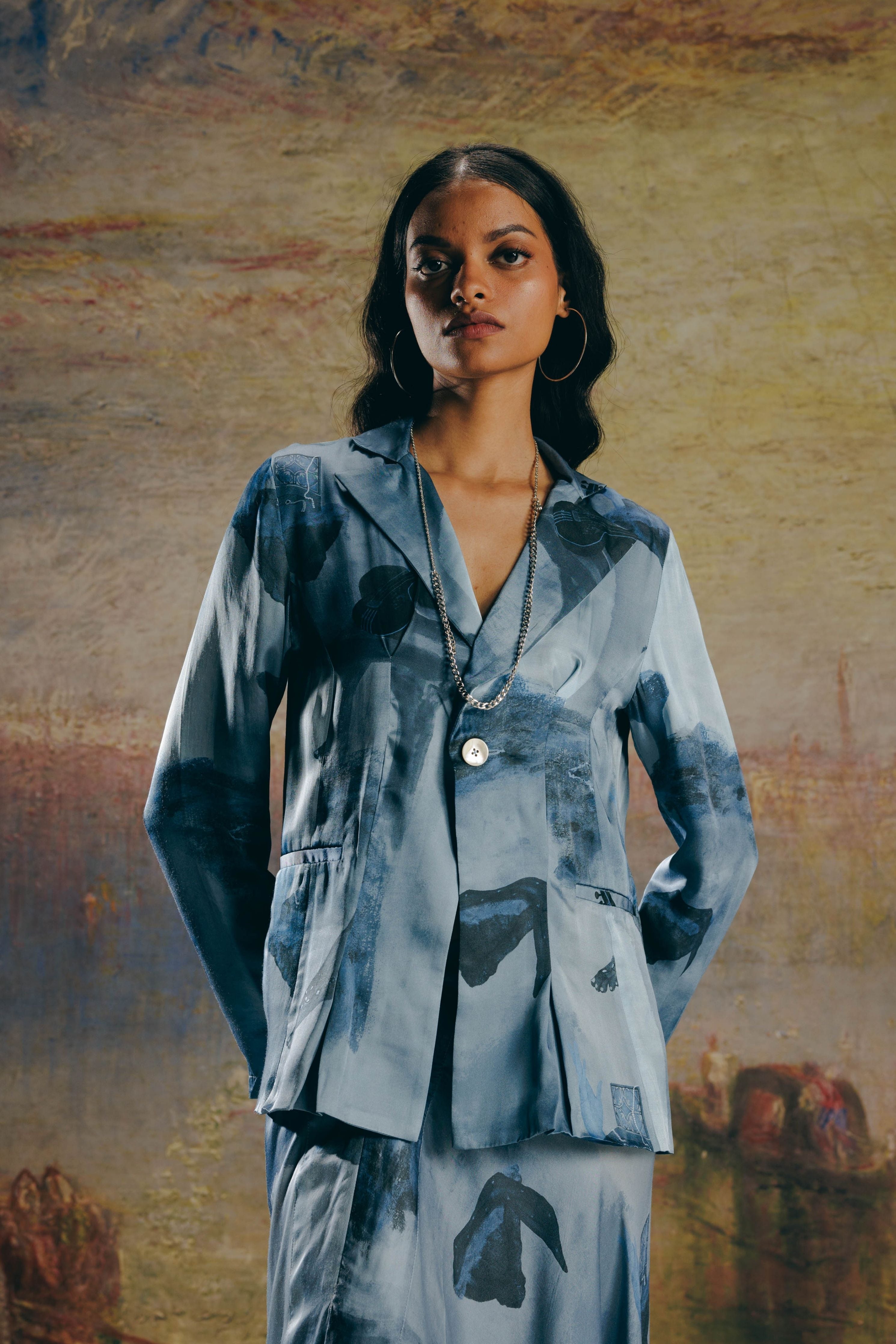 Surrealist Blazer &Skirt Co-ord