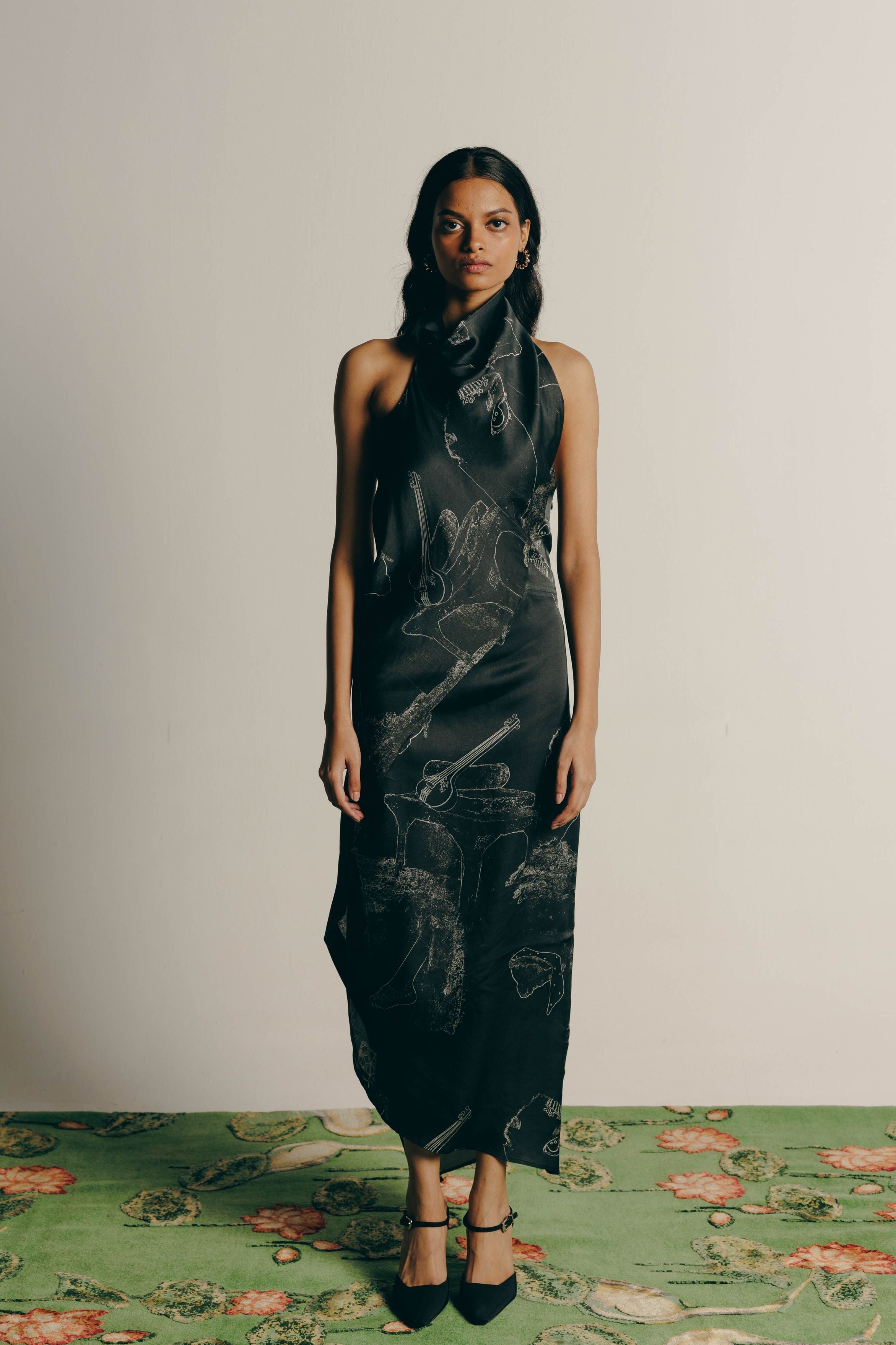Surrealist Draped Dress