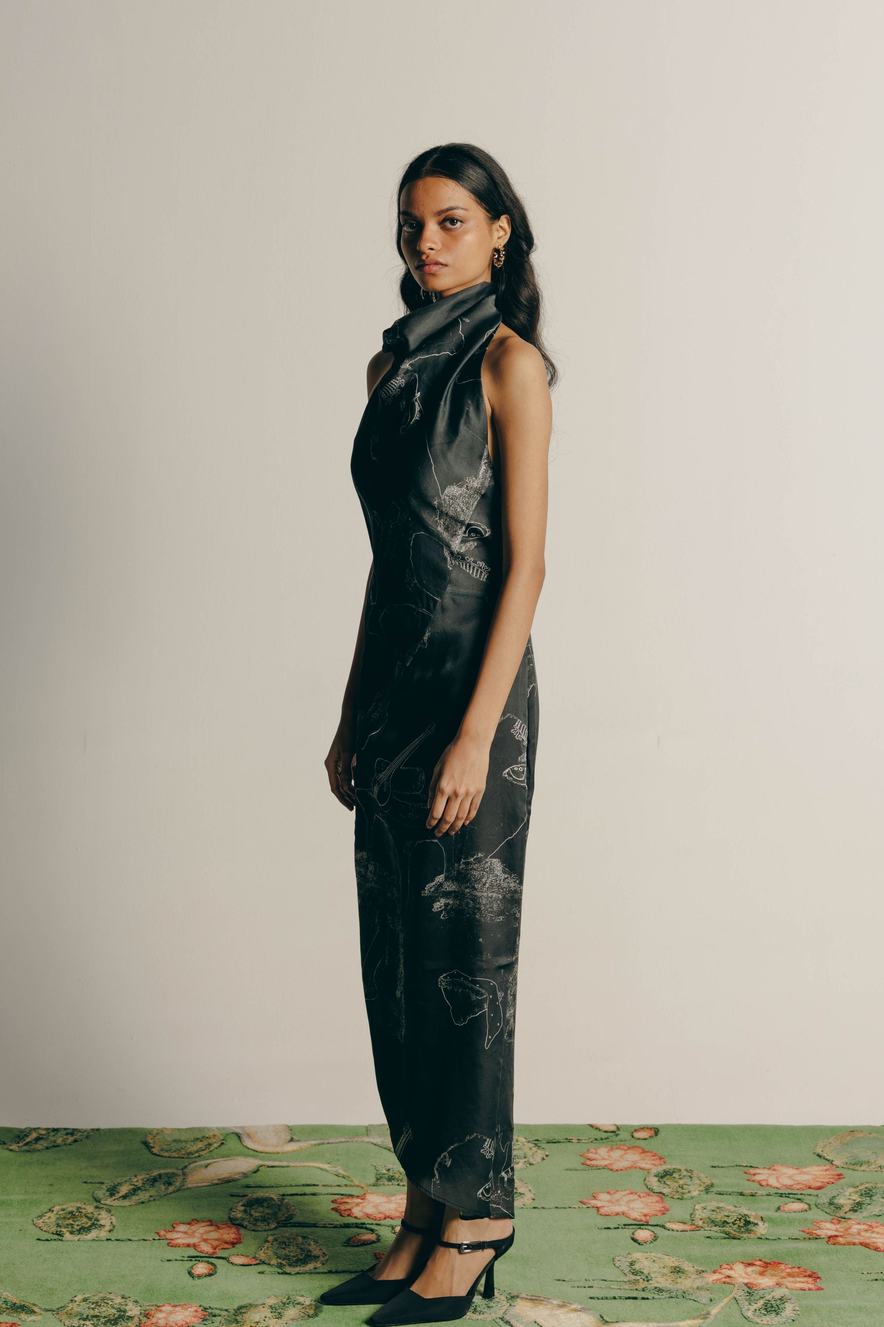 Surrealist Draped Dress