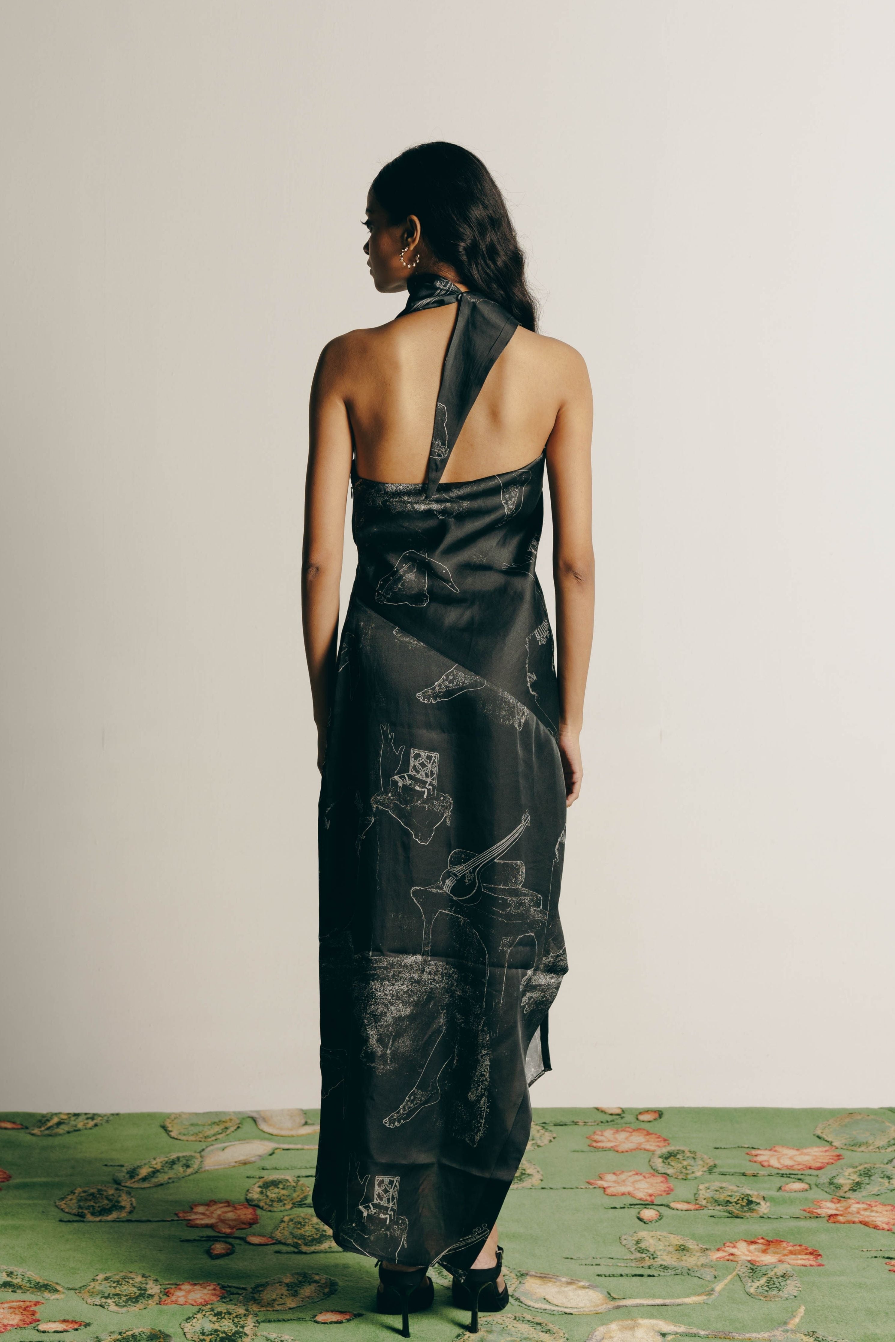 Surrealist Draped Dress