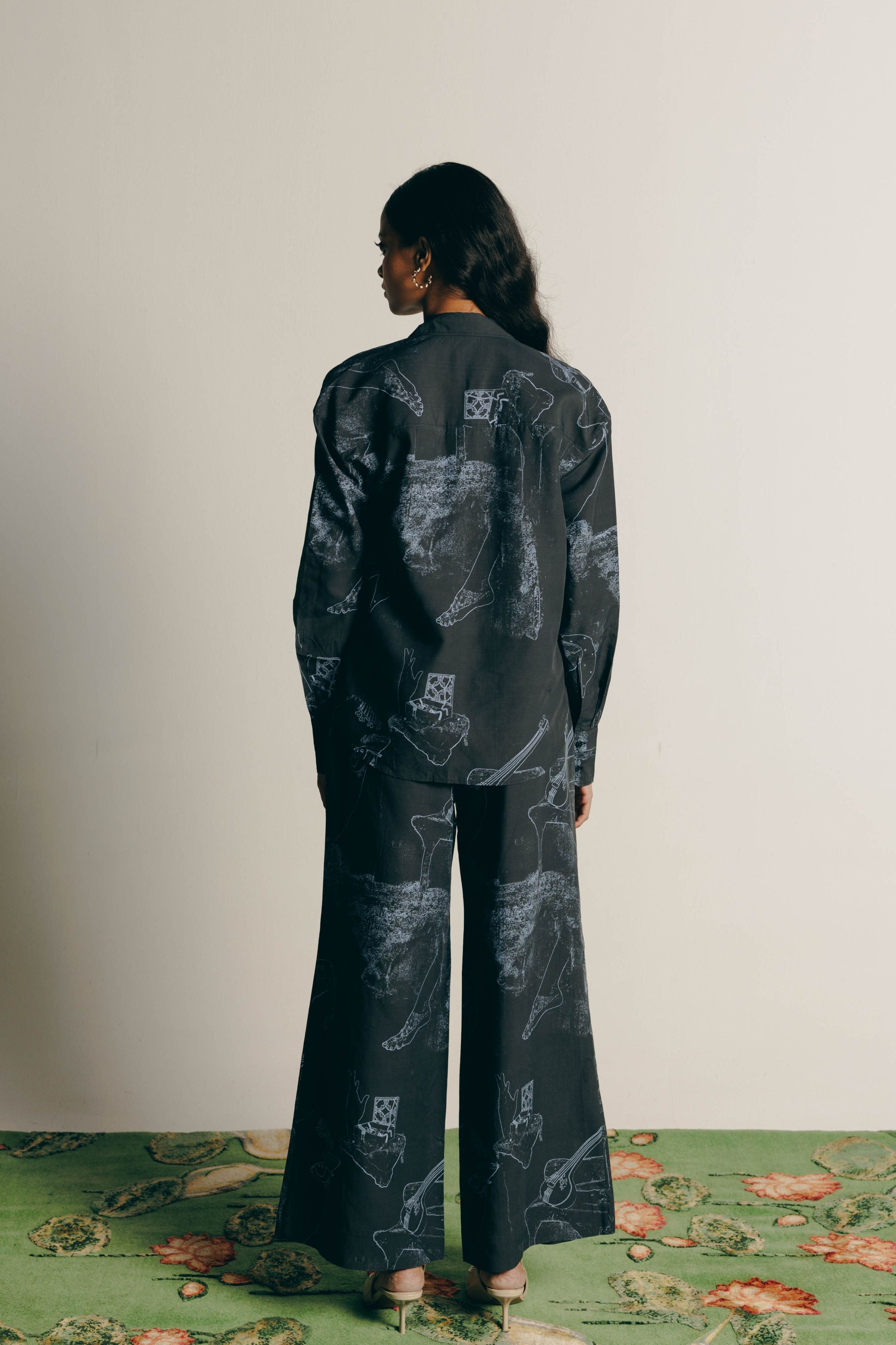 Surrealist Outline Shirt & Pant Coord