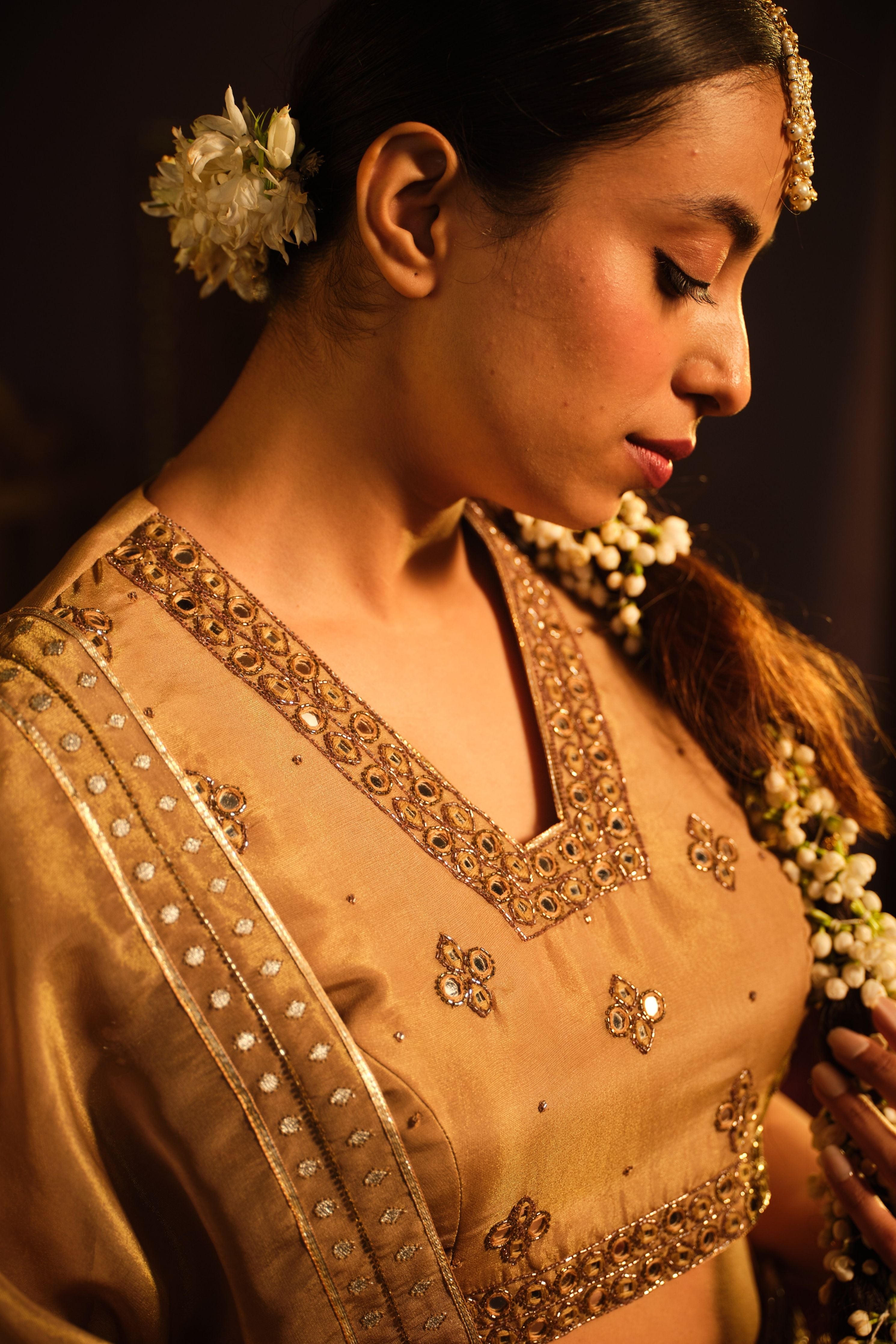 Brown Lehanga Set