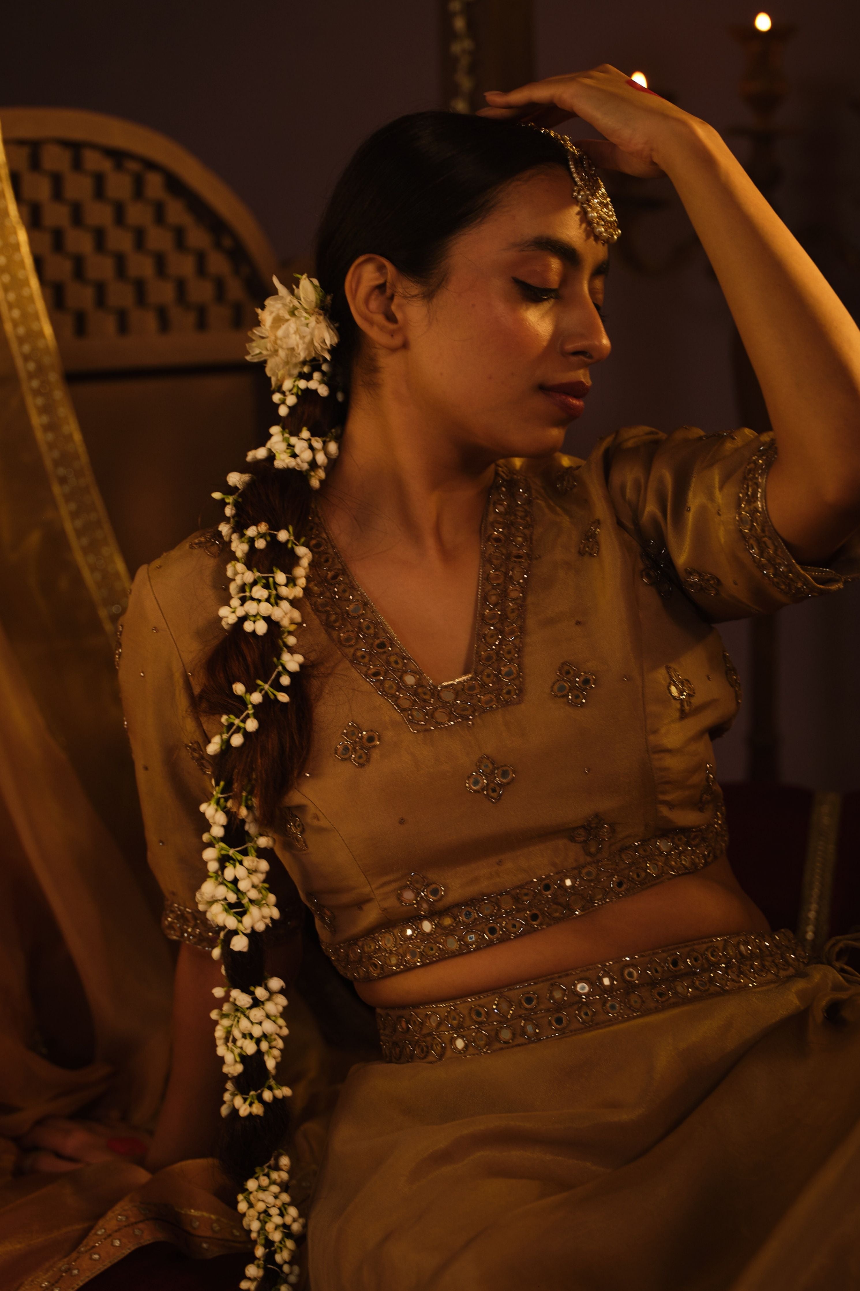 Brown Lehanga Set