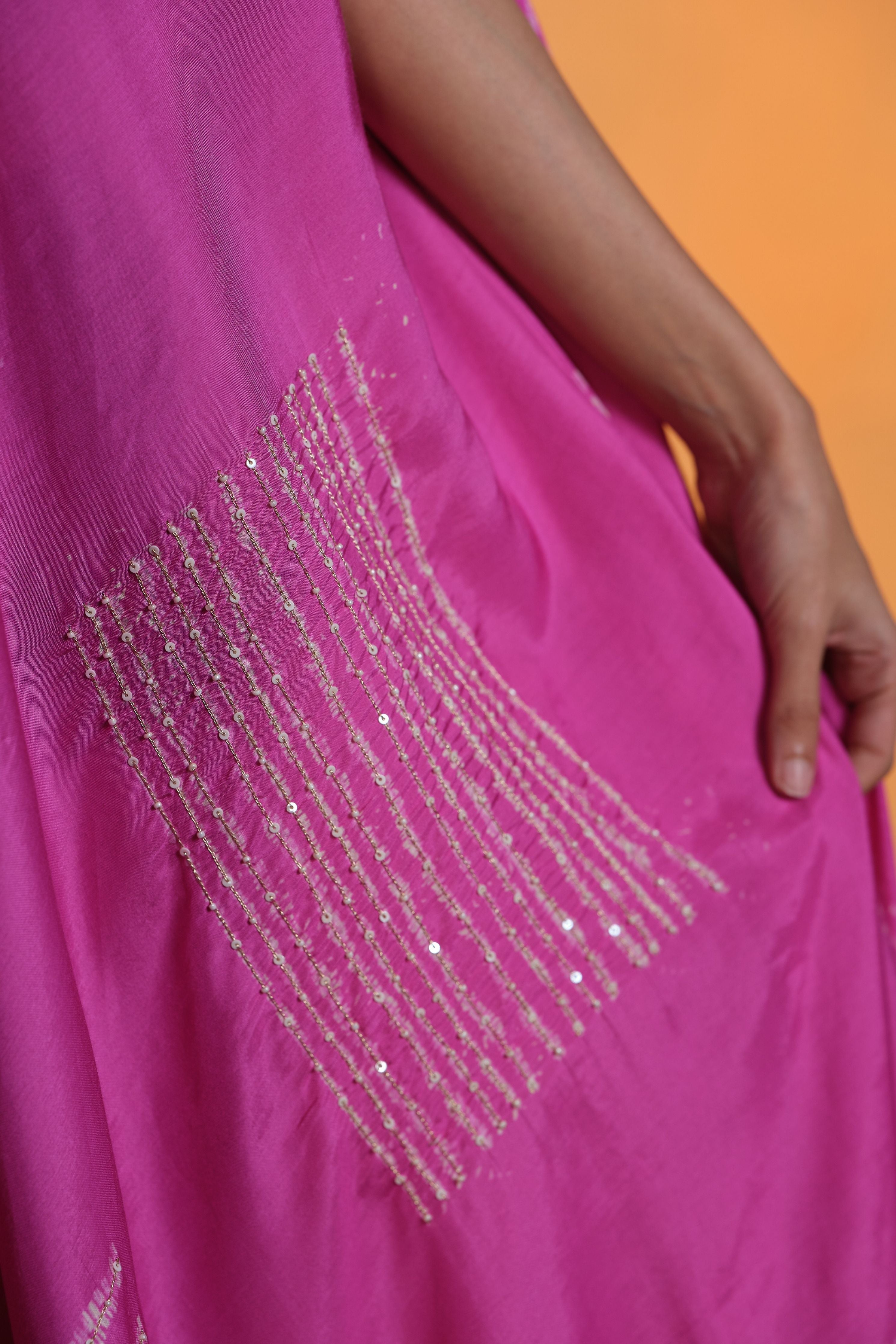 Bright Pink One Shoulder Assymetric Dress