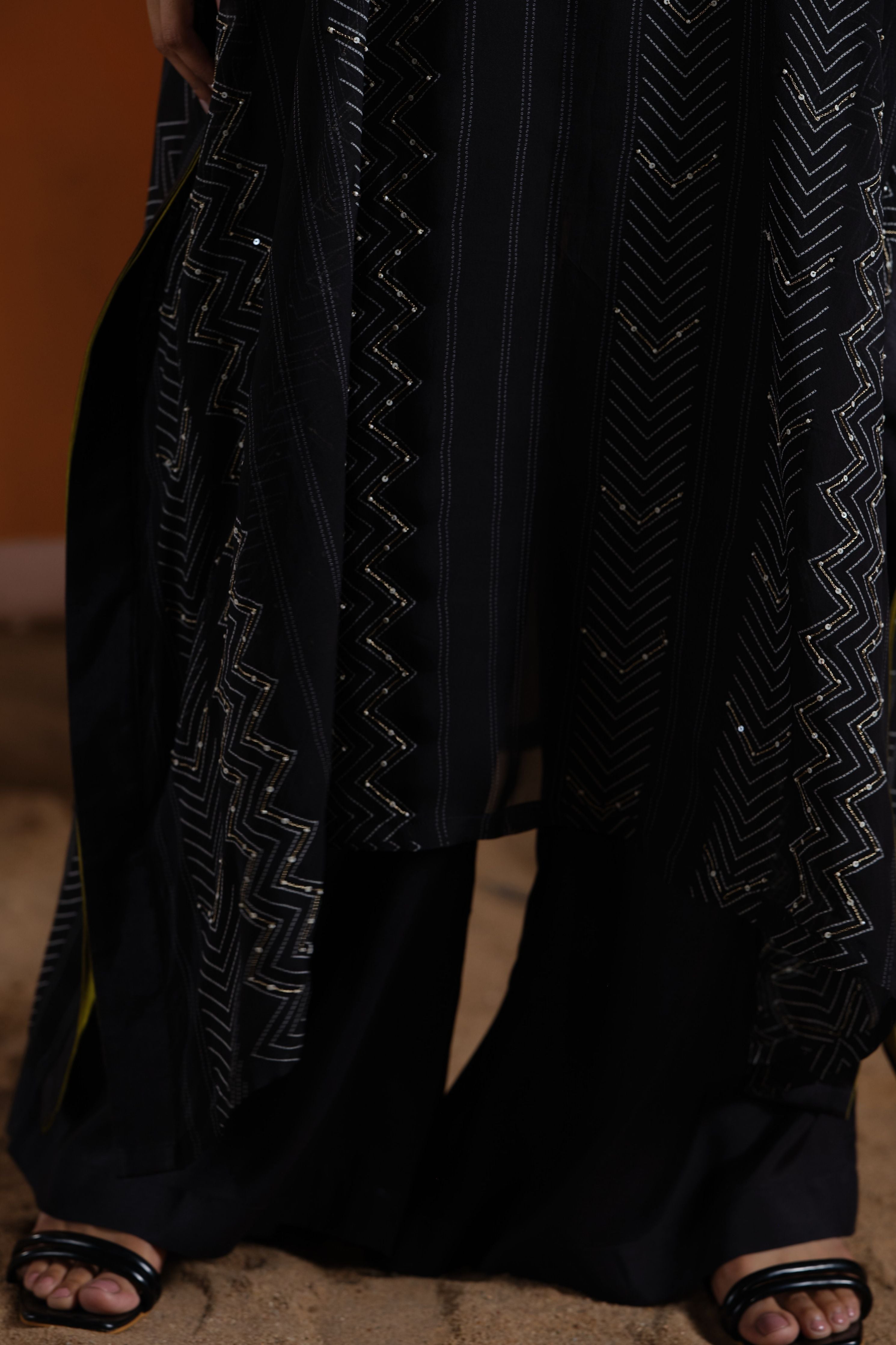Black Kaftan Set