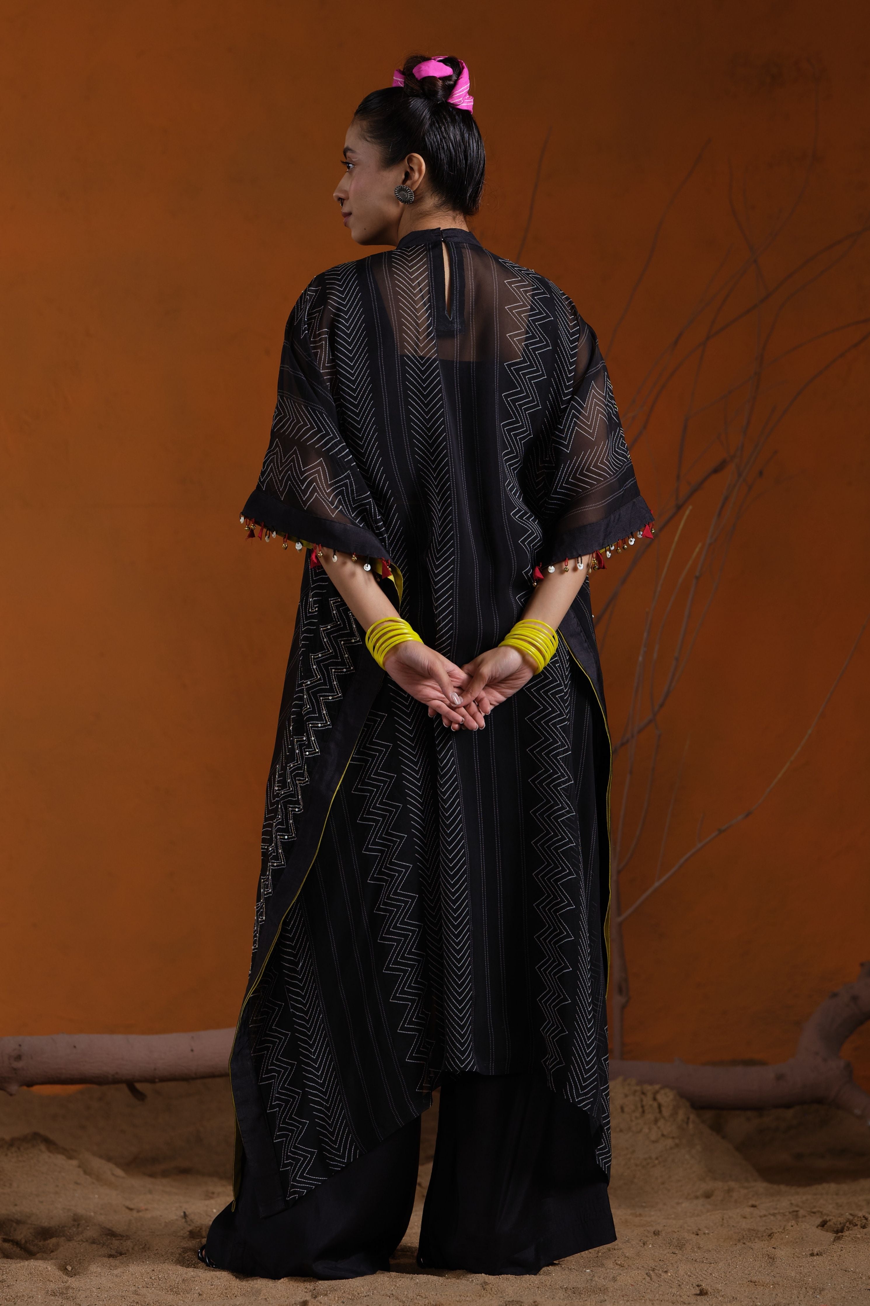 Black Kaftan Set