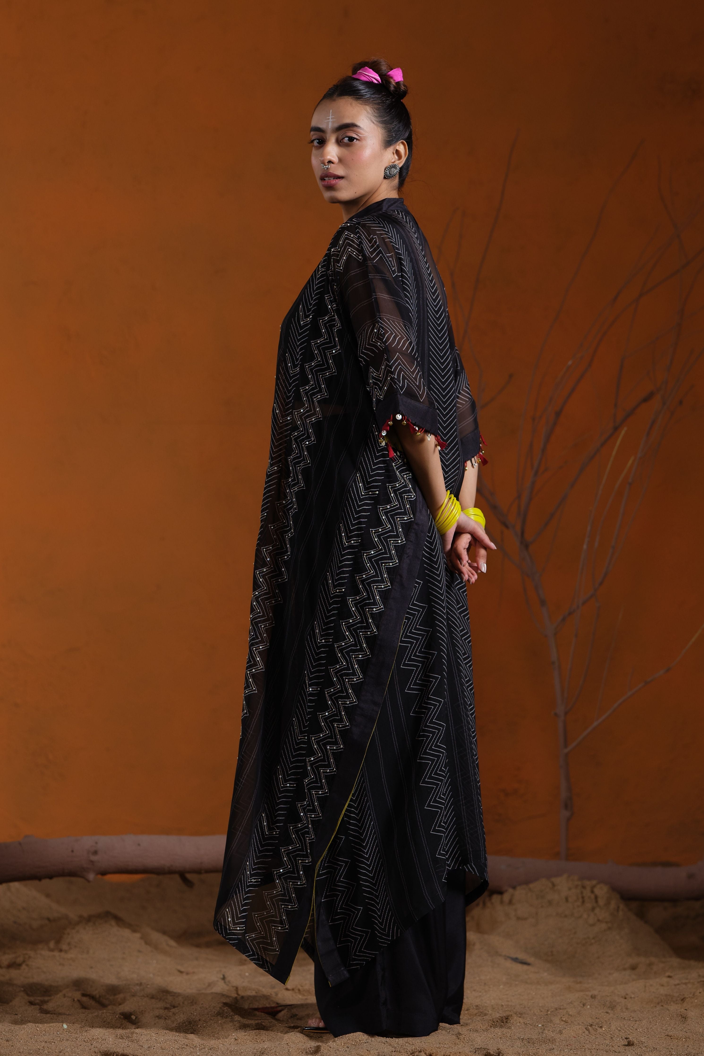 Black Kaftan Set
