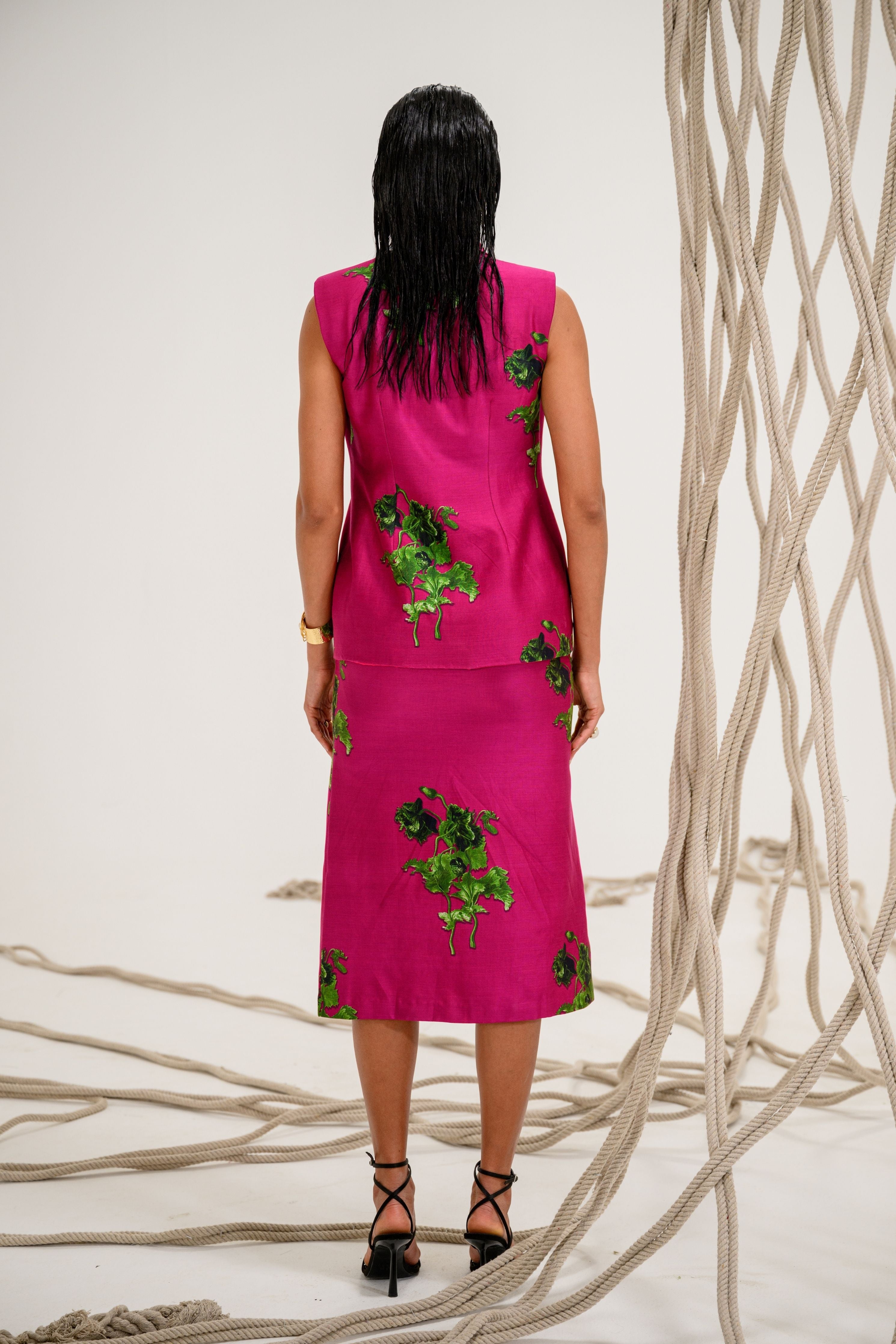 Dynamic Ruby Skirt Co-Ord Set