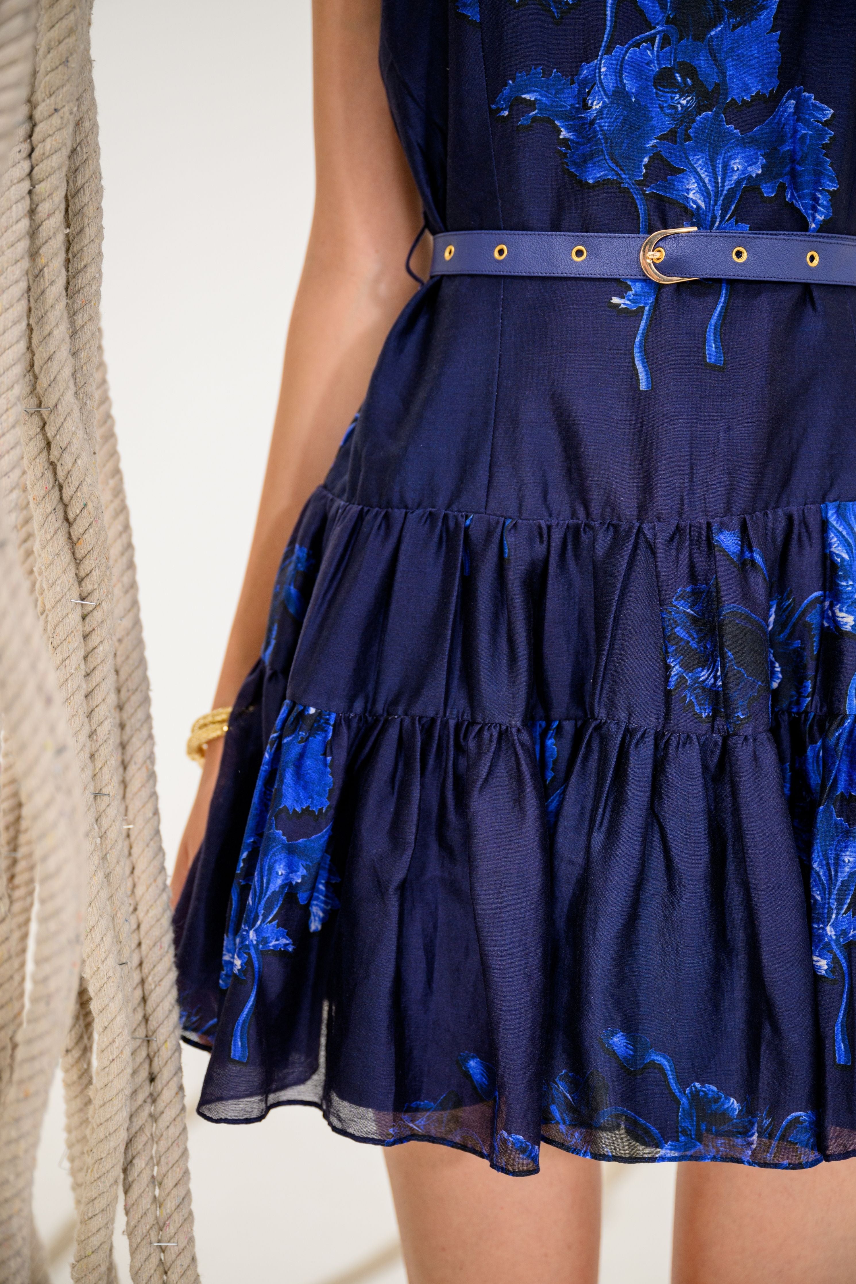Oxford Tiered Dress