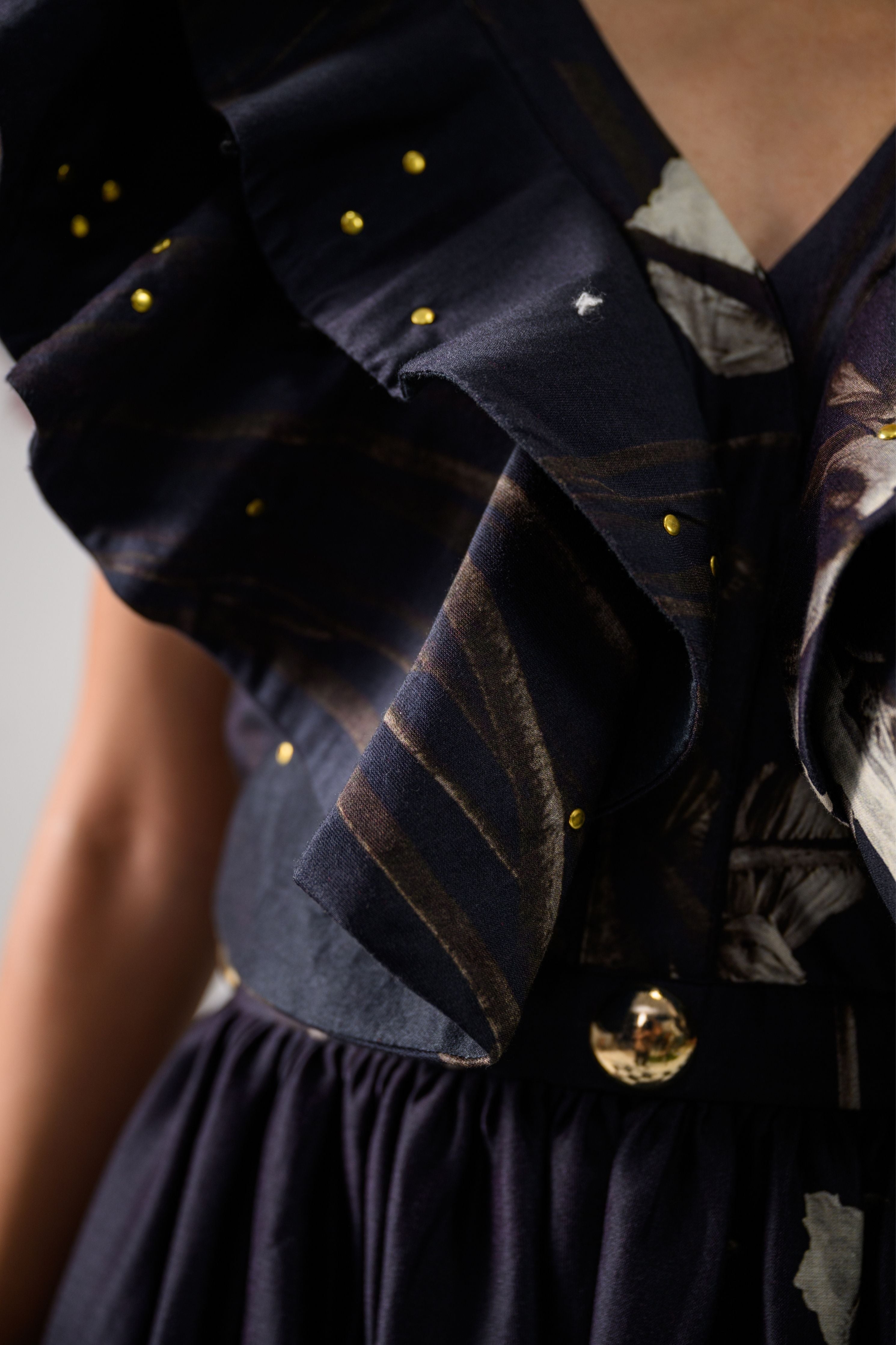 Victorian Petals Ruffle Dress