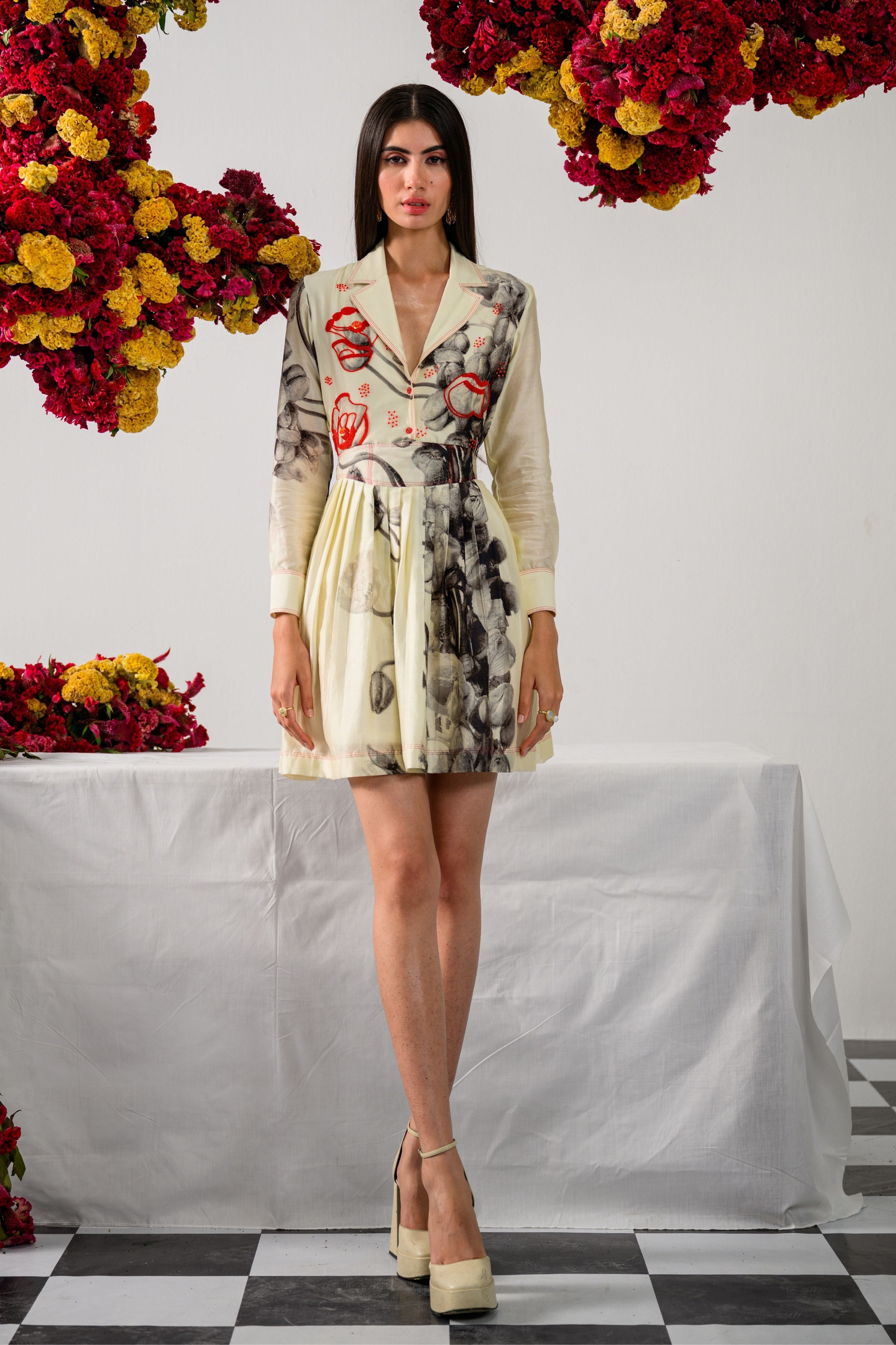 Amour Pleated Dress