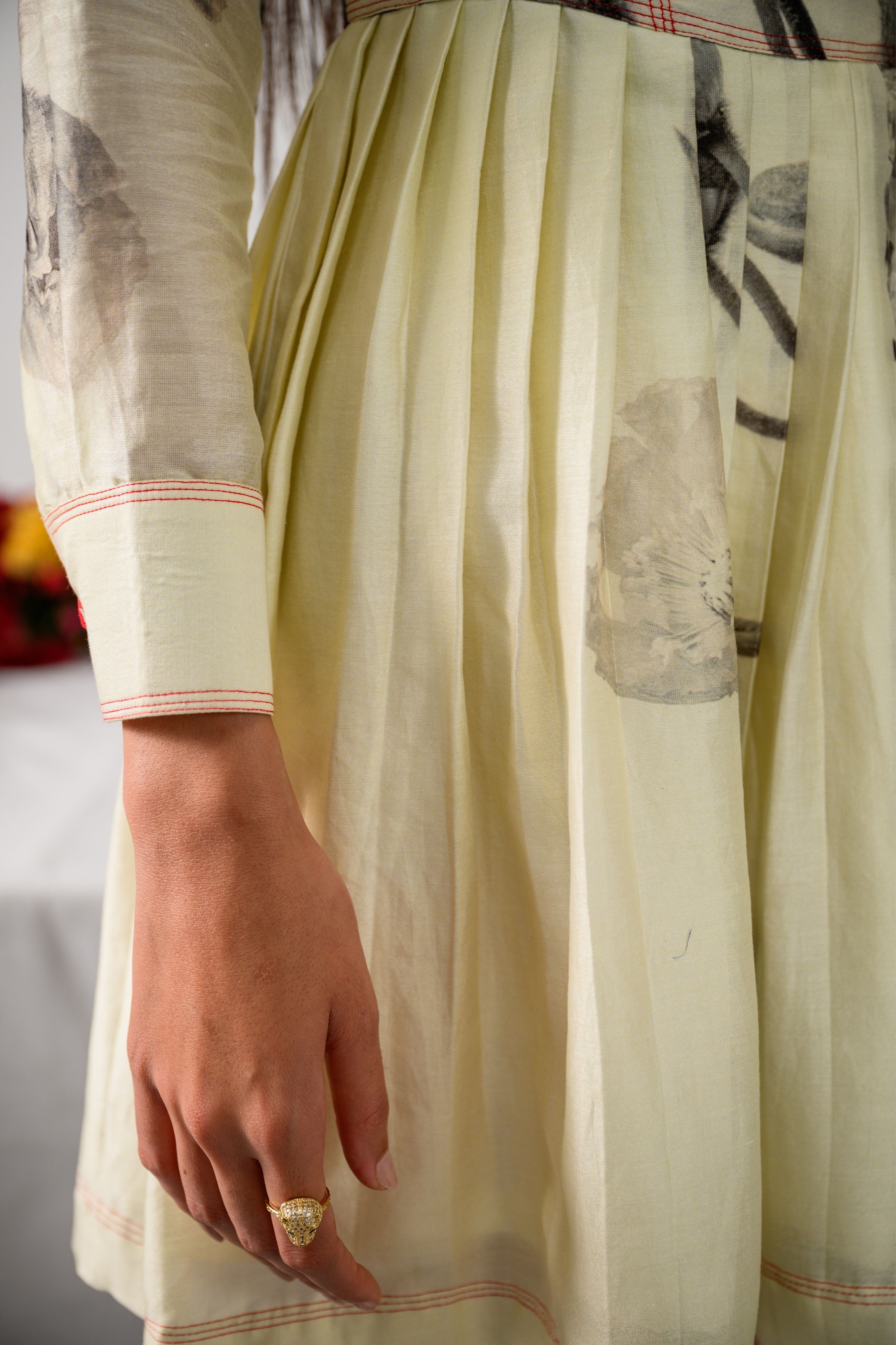 Amour Pleated Dress