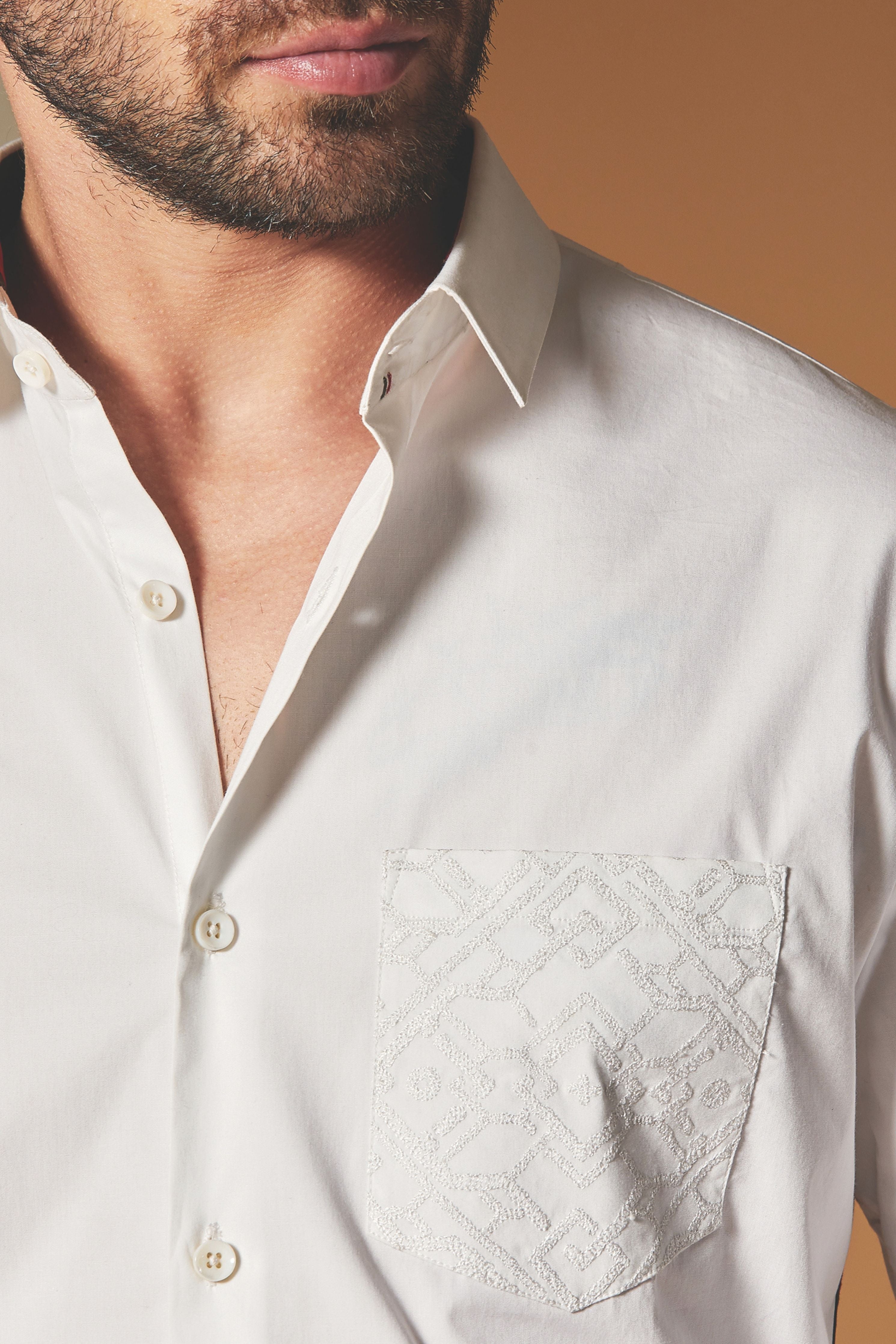 Textured Strip Shirt