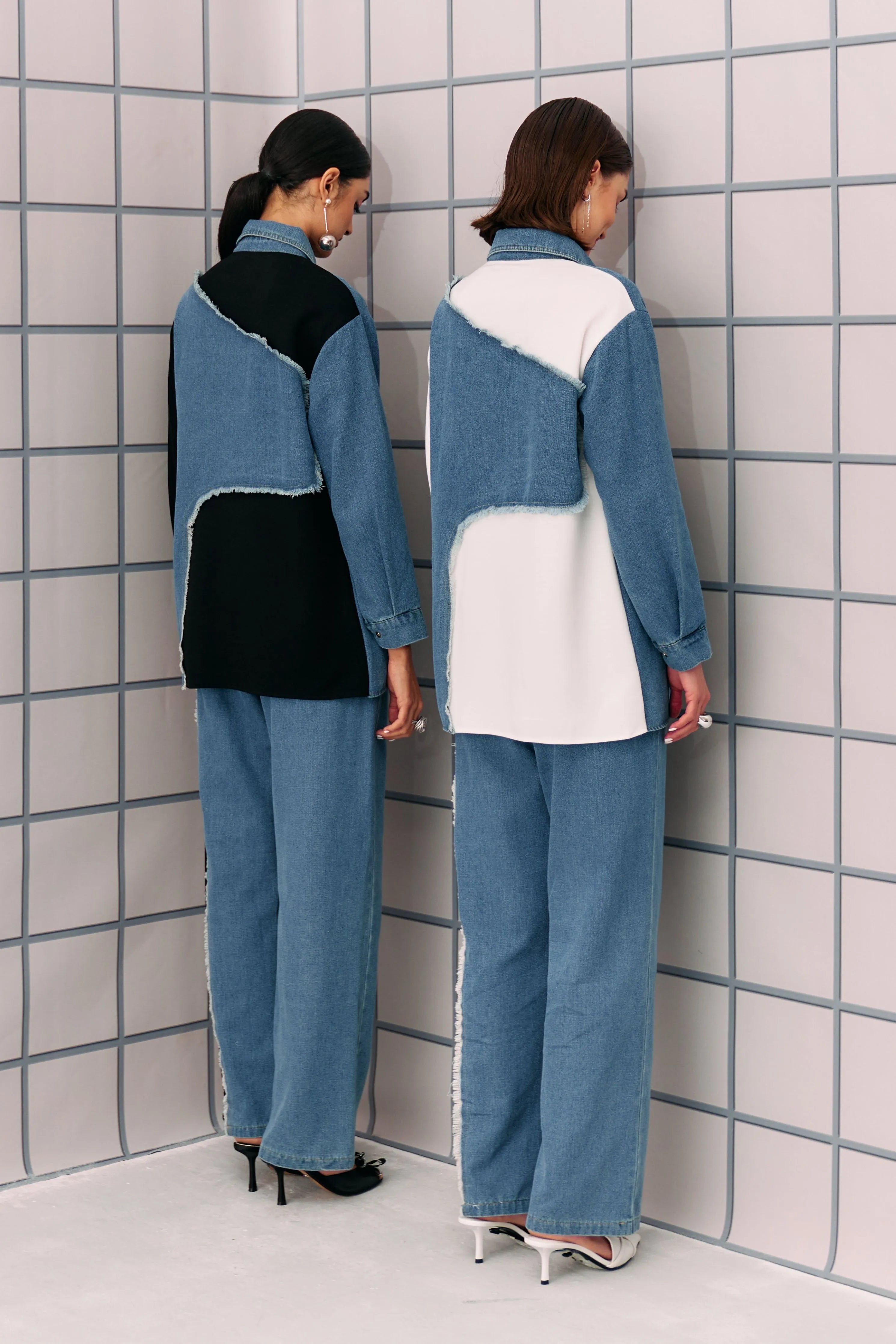 White Denim Tia Coord Set