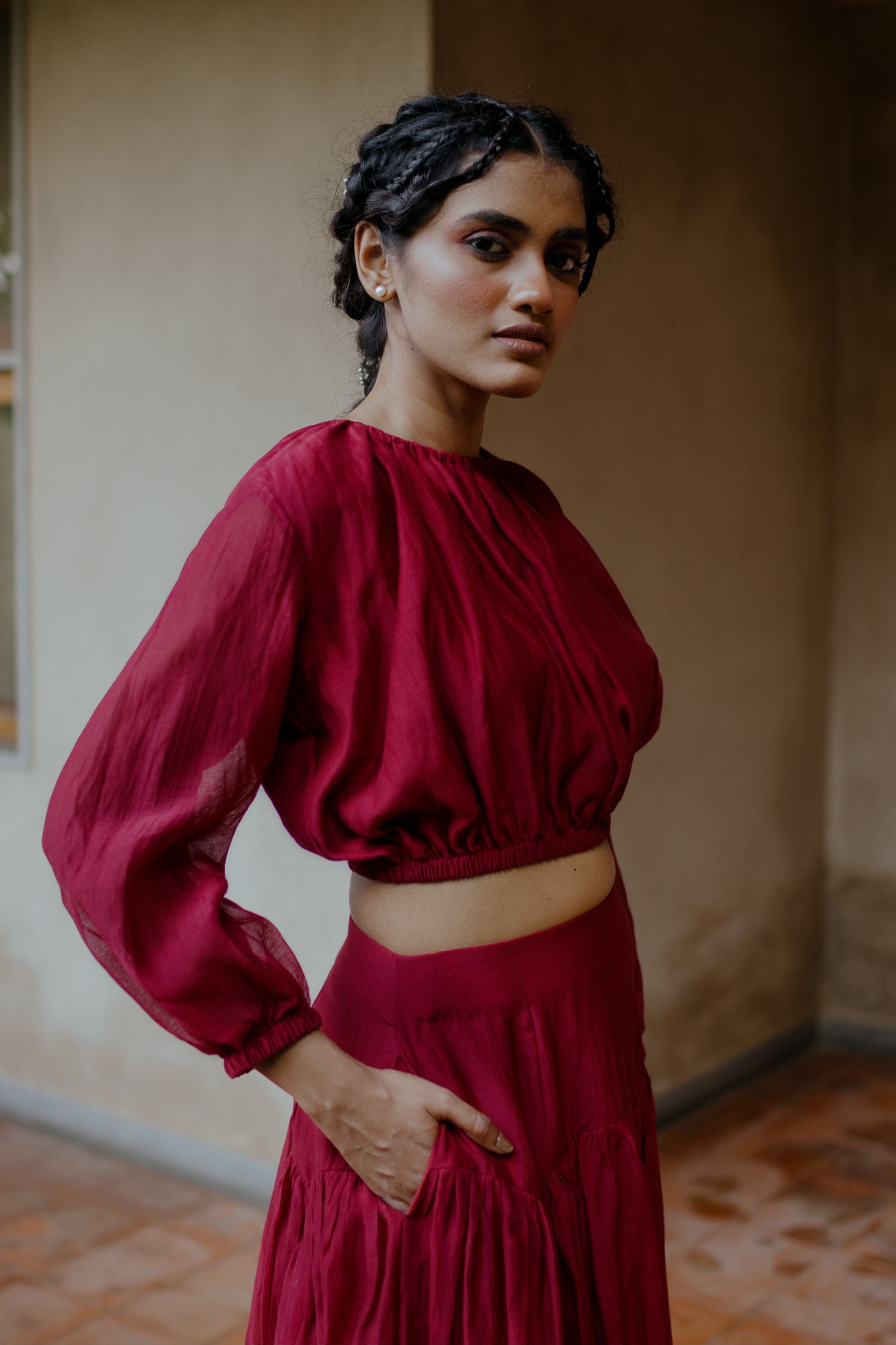 Dina Gathered Top