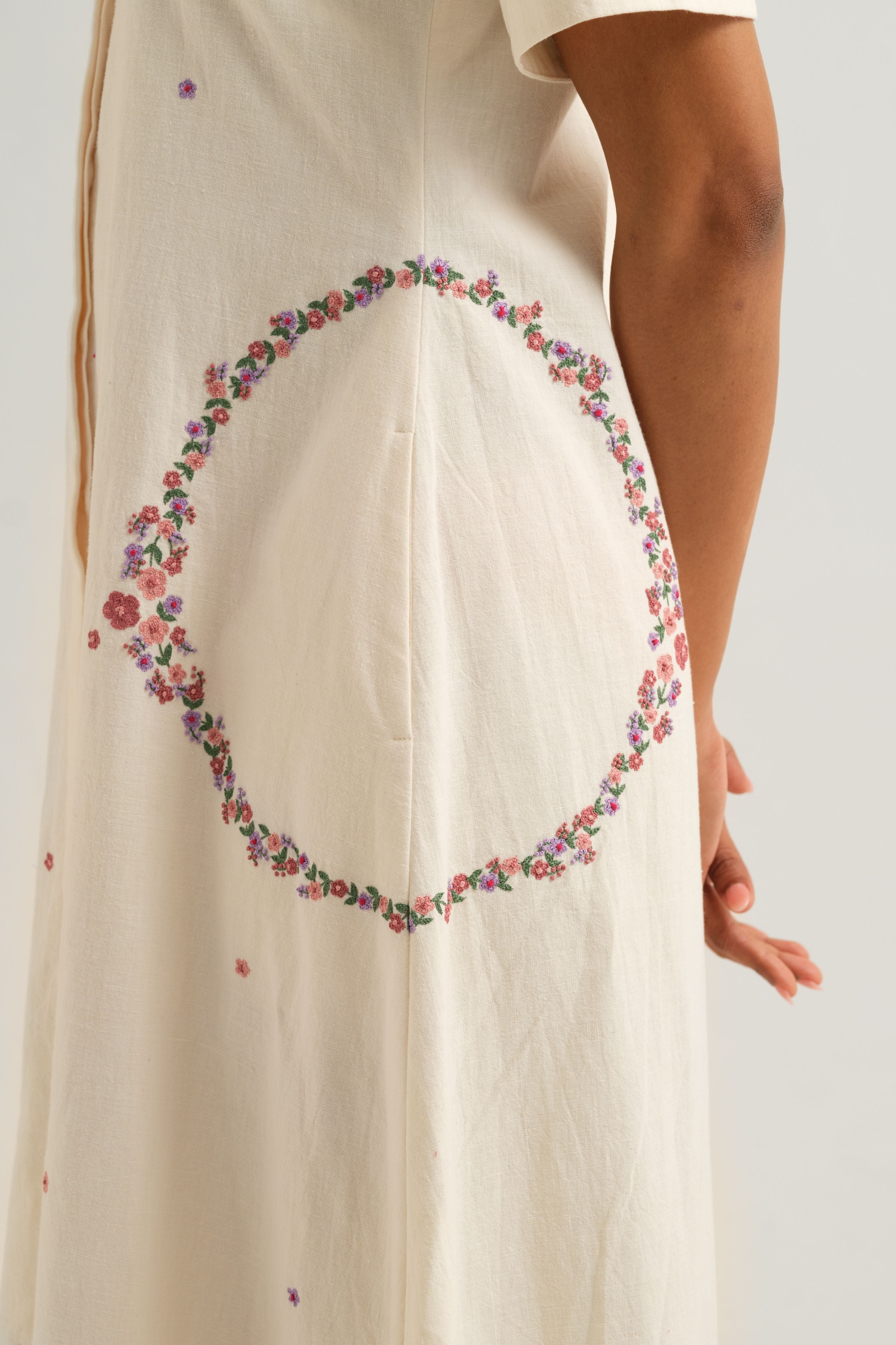 Circle Embroidered Dress