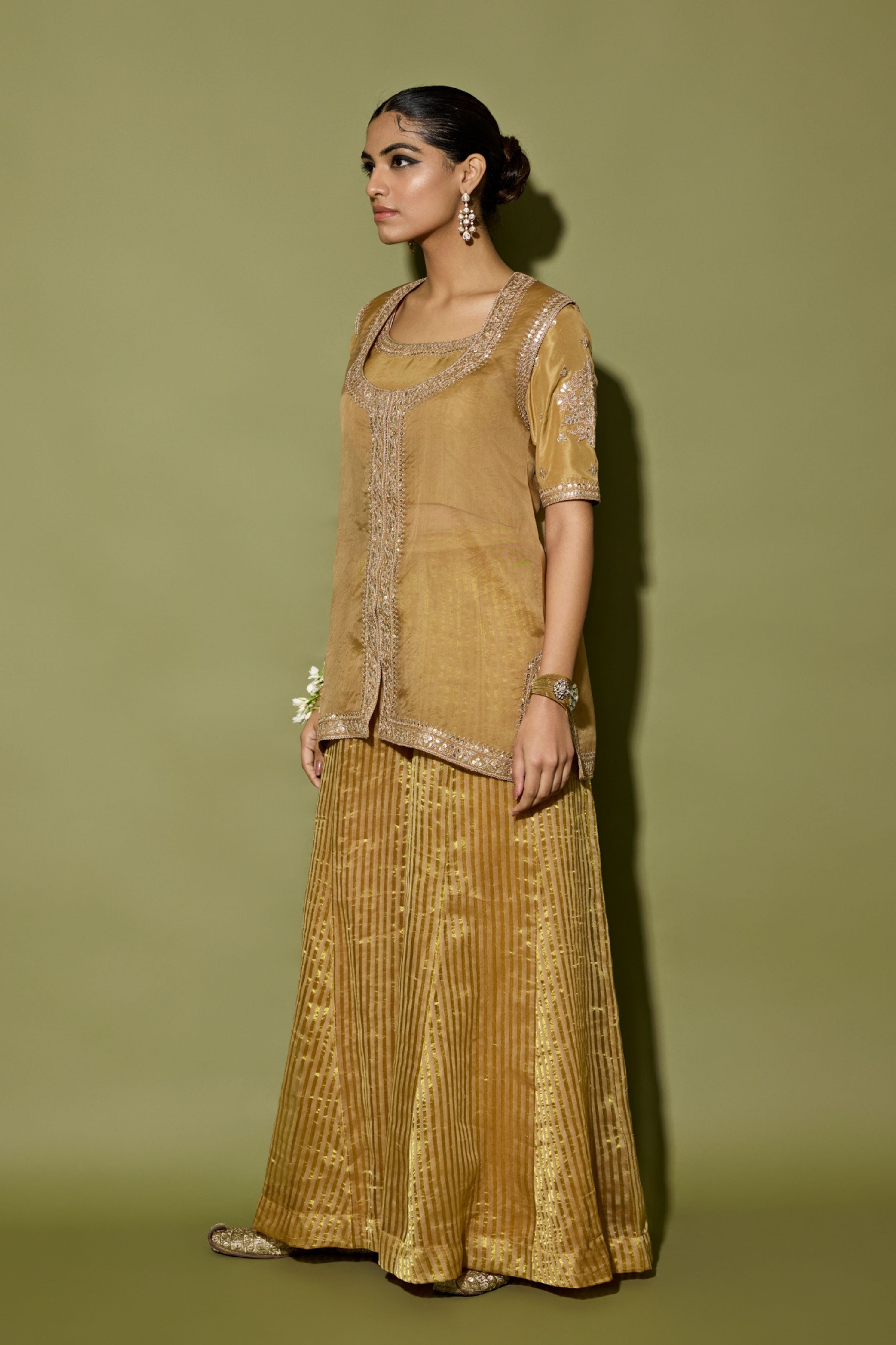 Moose Brown Sharara Set