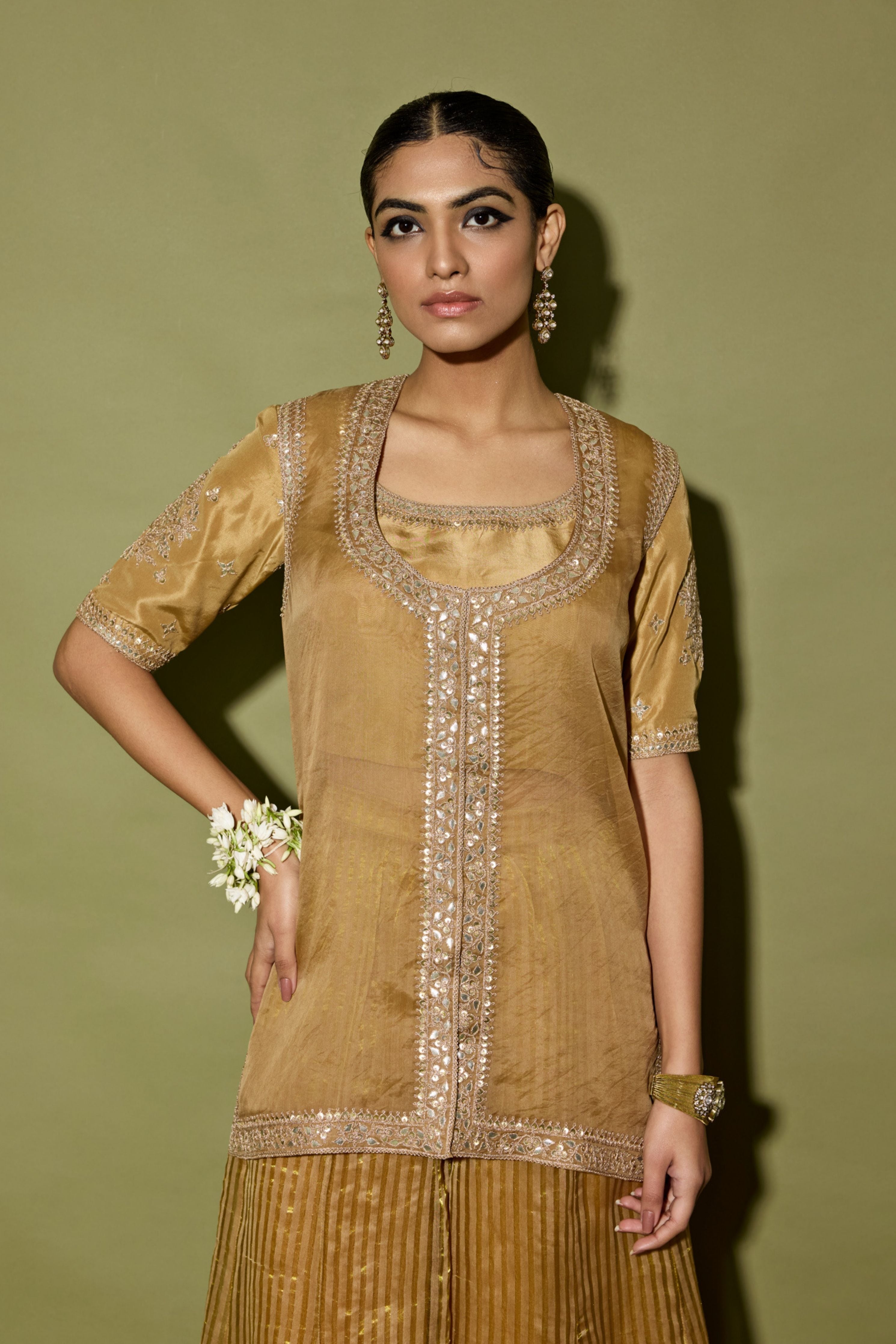 Moose Brown Sharara Set
