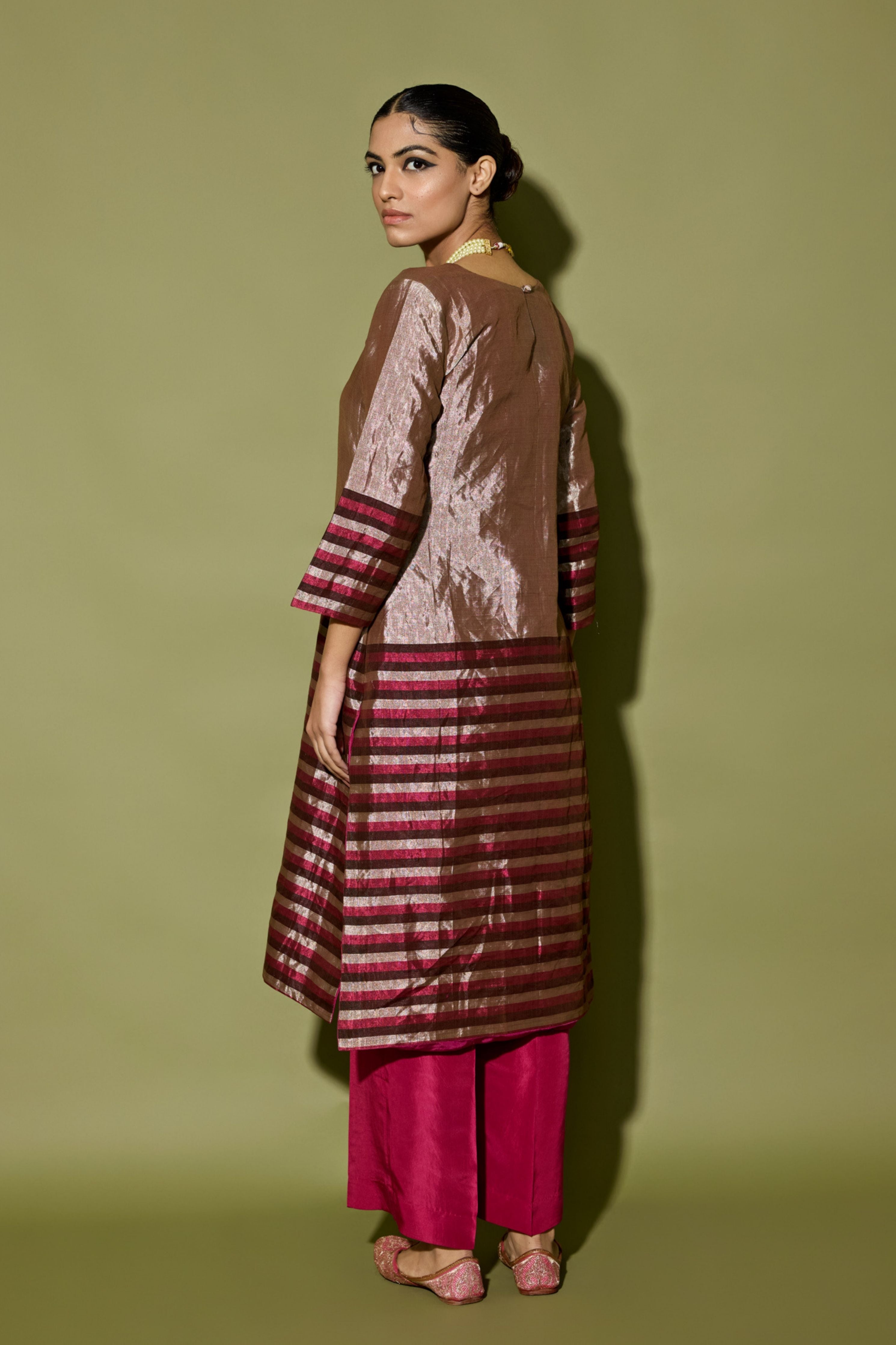 Tissue Silk Kurta Set