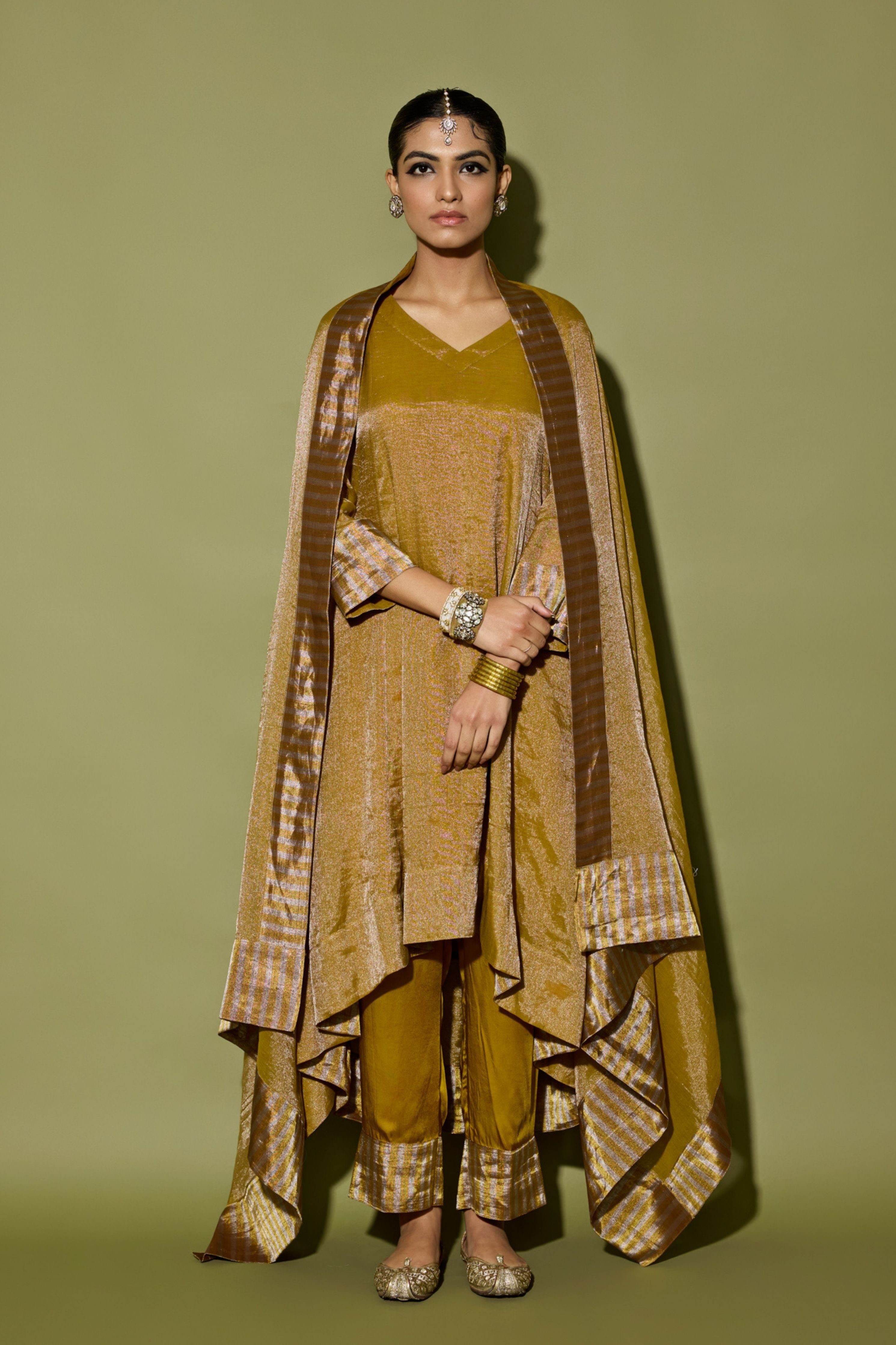 Asymmetrical Kurta Set