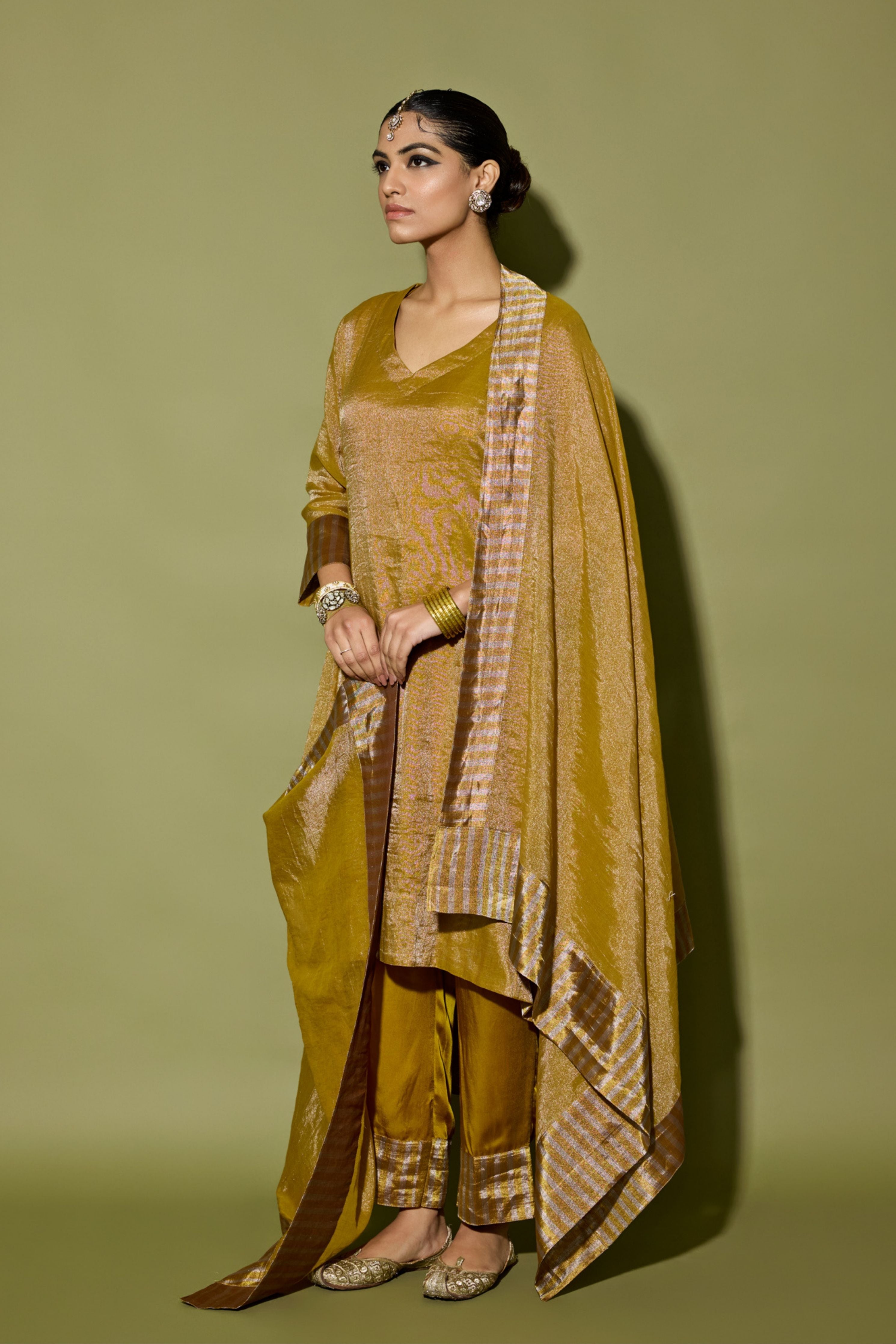 Asymmetrical Kurta Set
