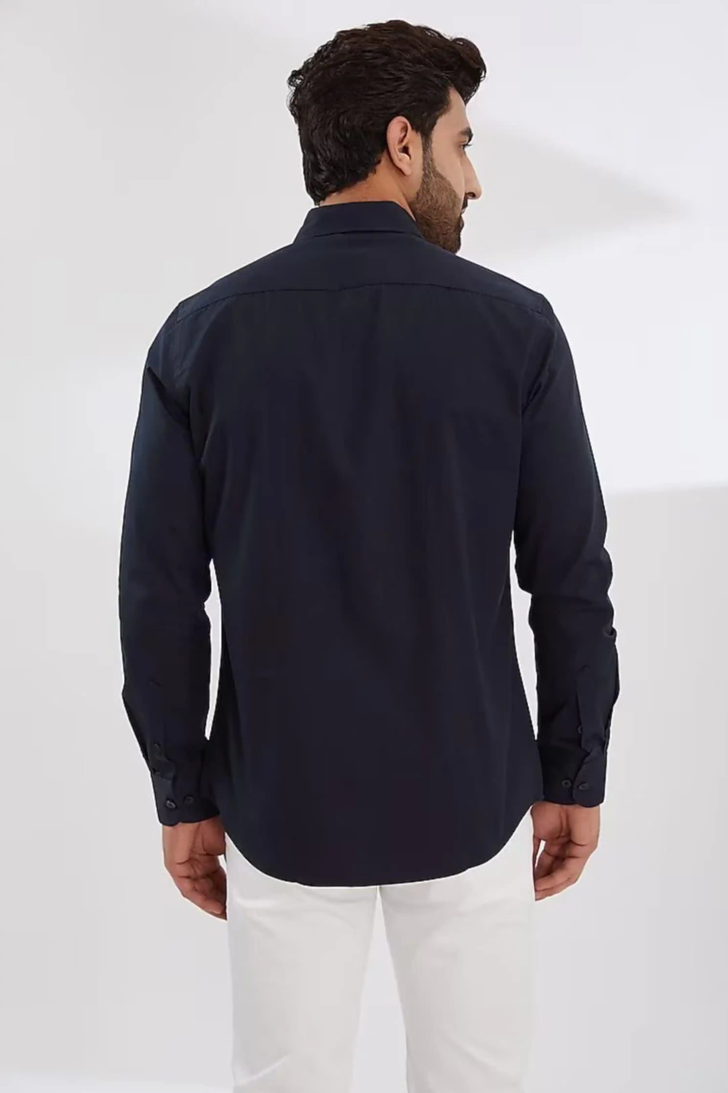Printed Navy Shirt