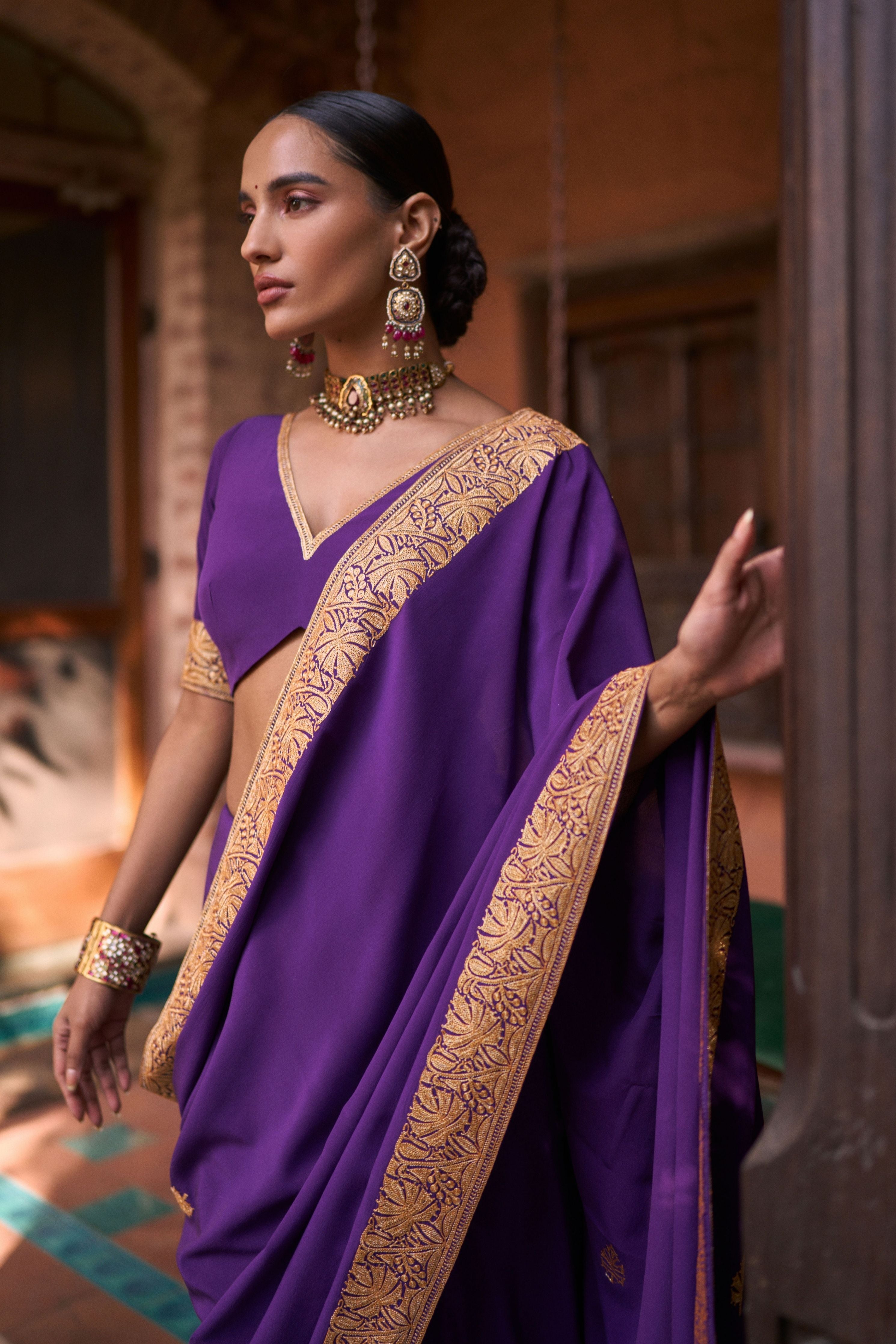 ISHITA DUTTA SHETH IN BANAFSHA SAREE