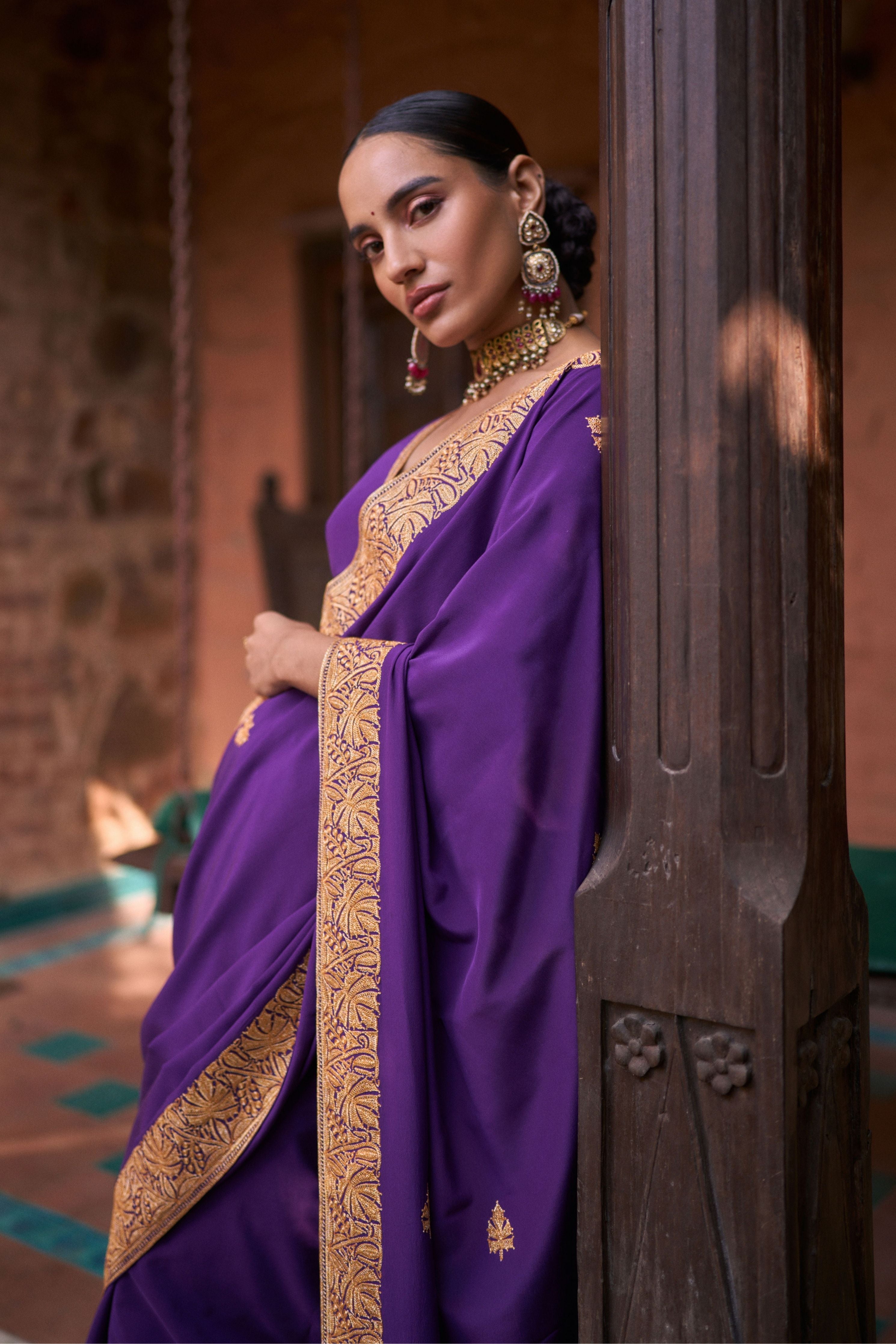 ISHITA DUTTA SHETH IN BANAFSHA SAREE