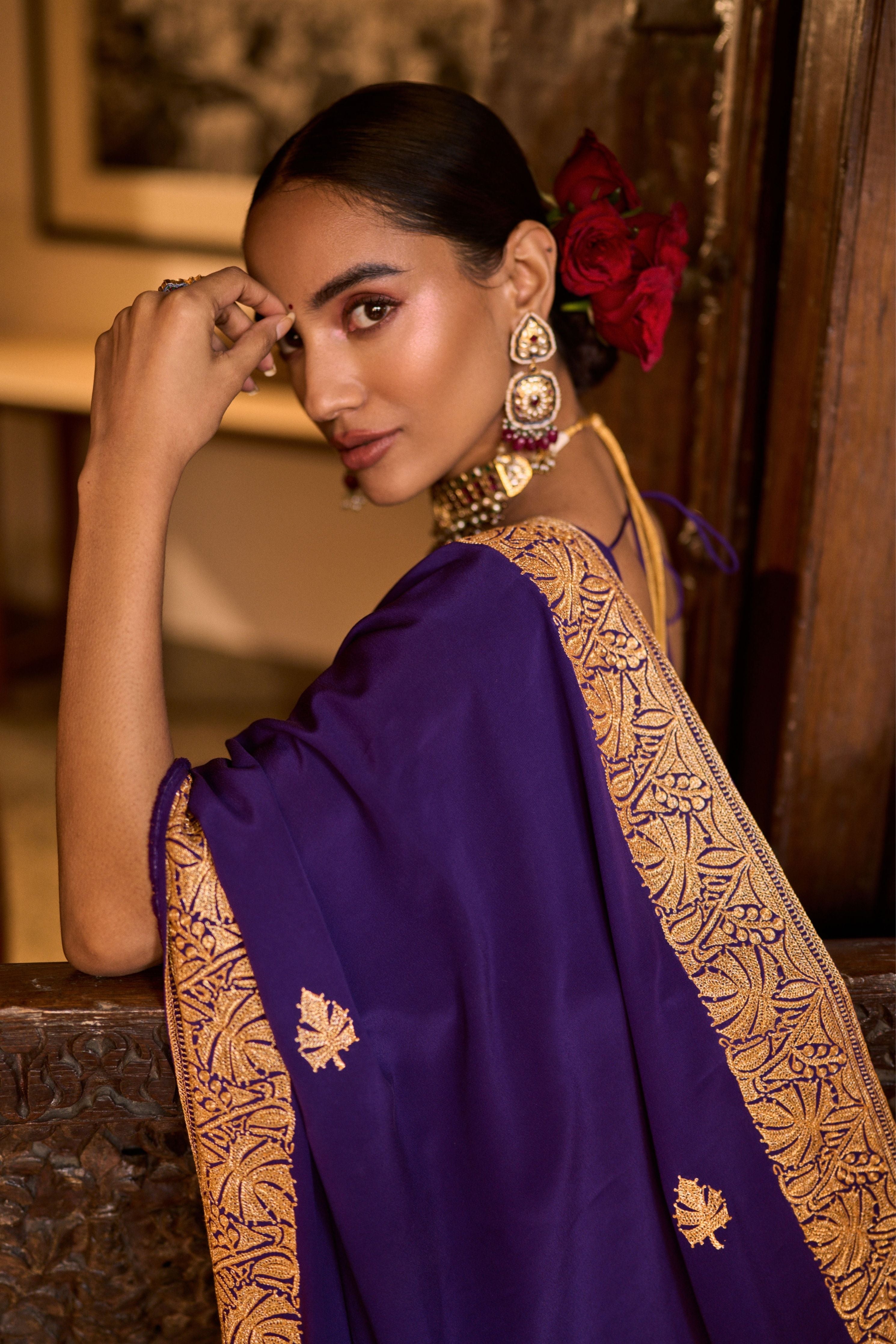 ISHITA DUTTA SHETH IN BANAFSHA SAREE