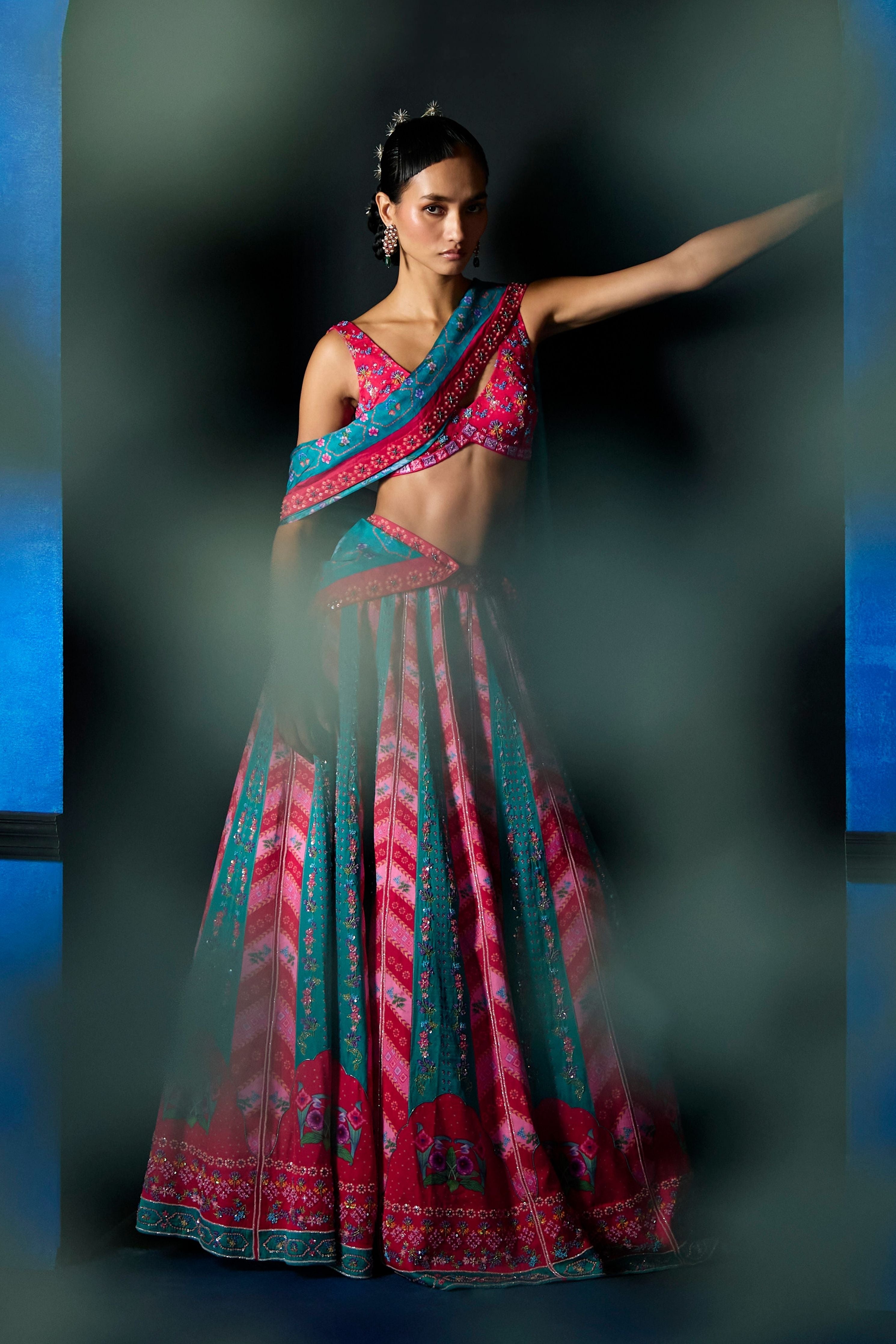 Dancing Palm Lehenga Set