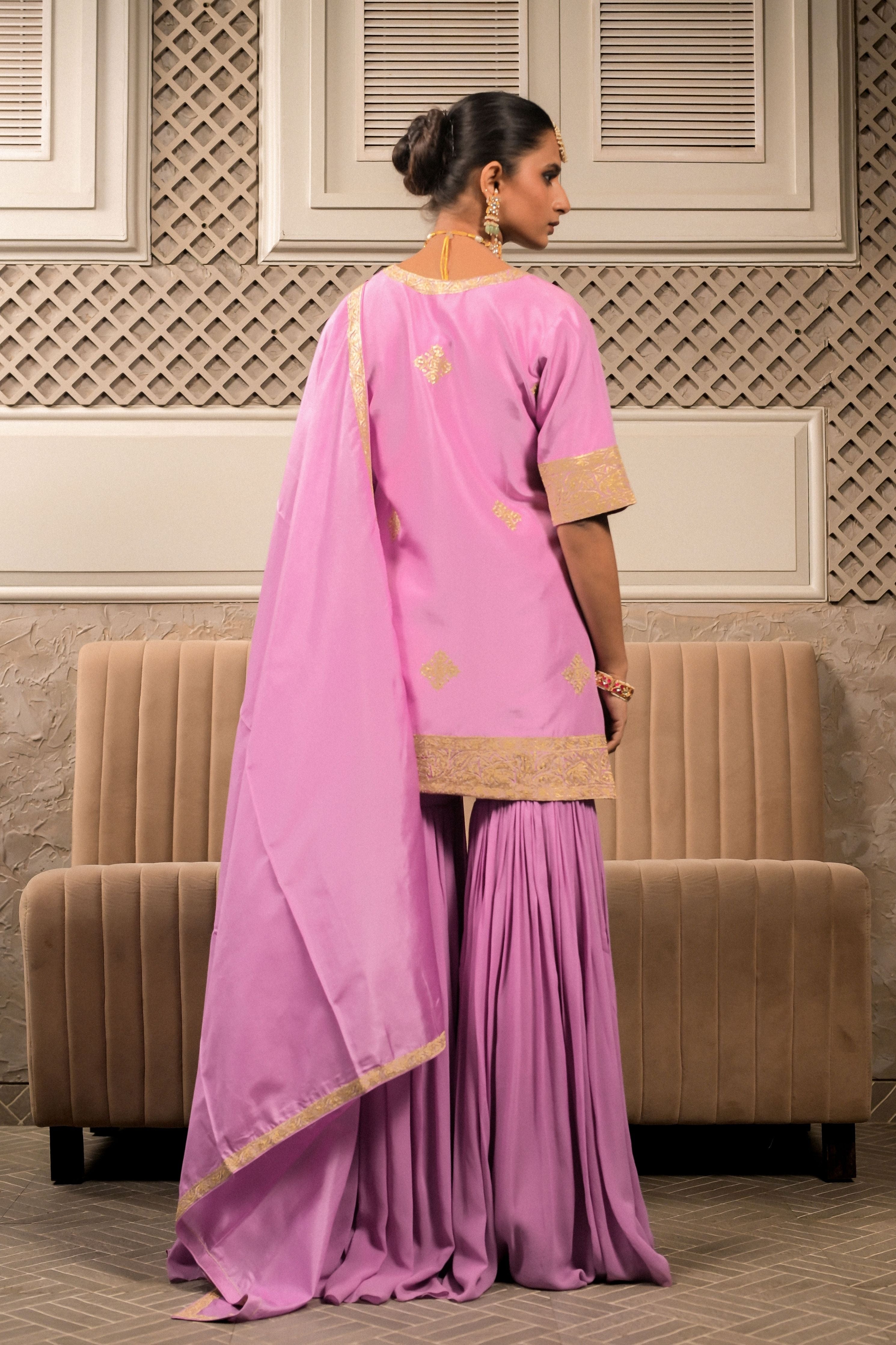 ‘Kumuda’ Lavender sharara set