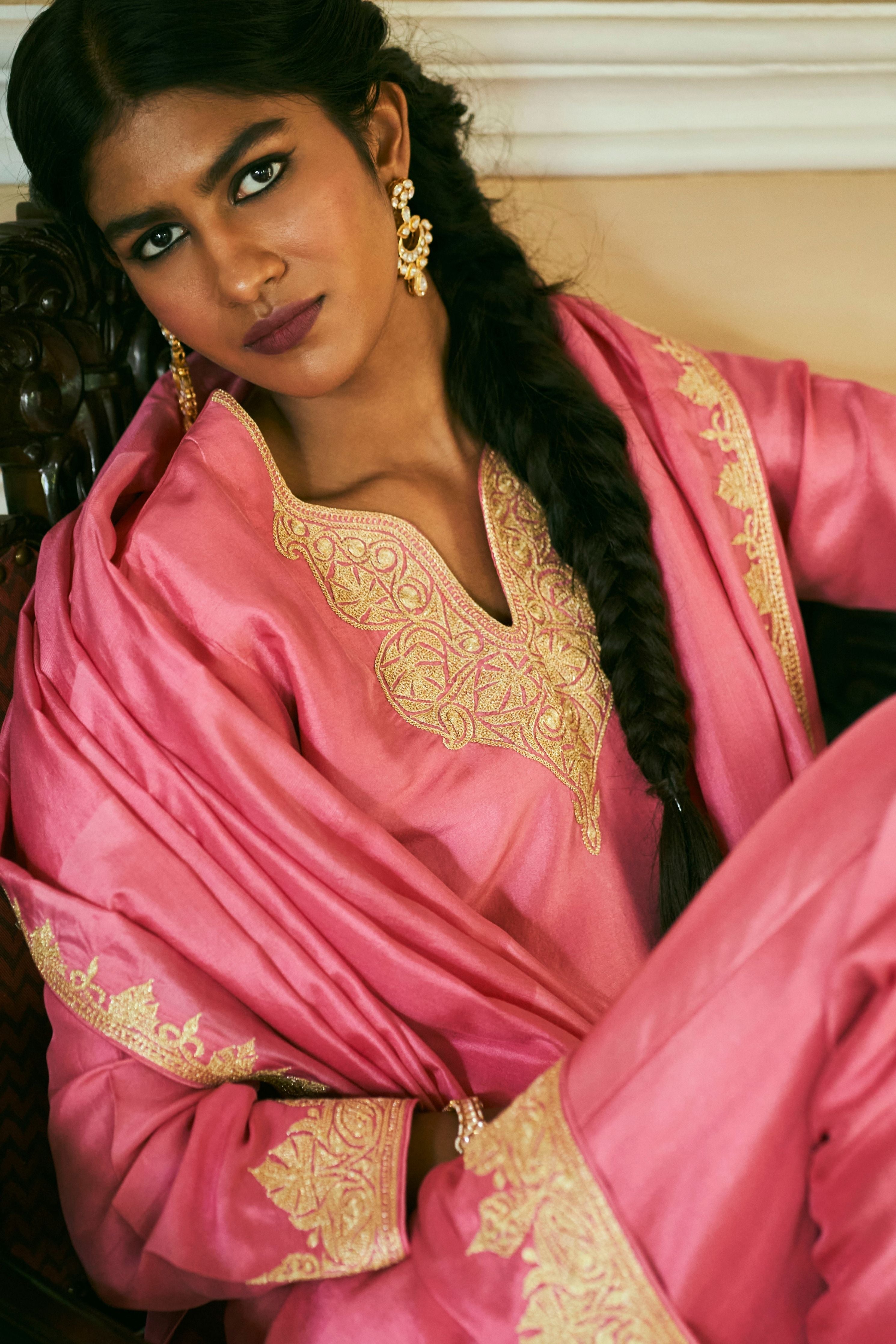 ‘Nitara’ Candy pink Kurta set