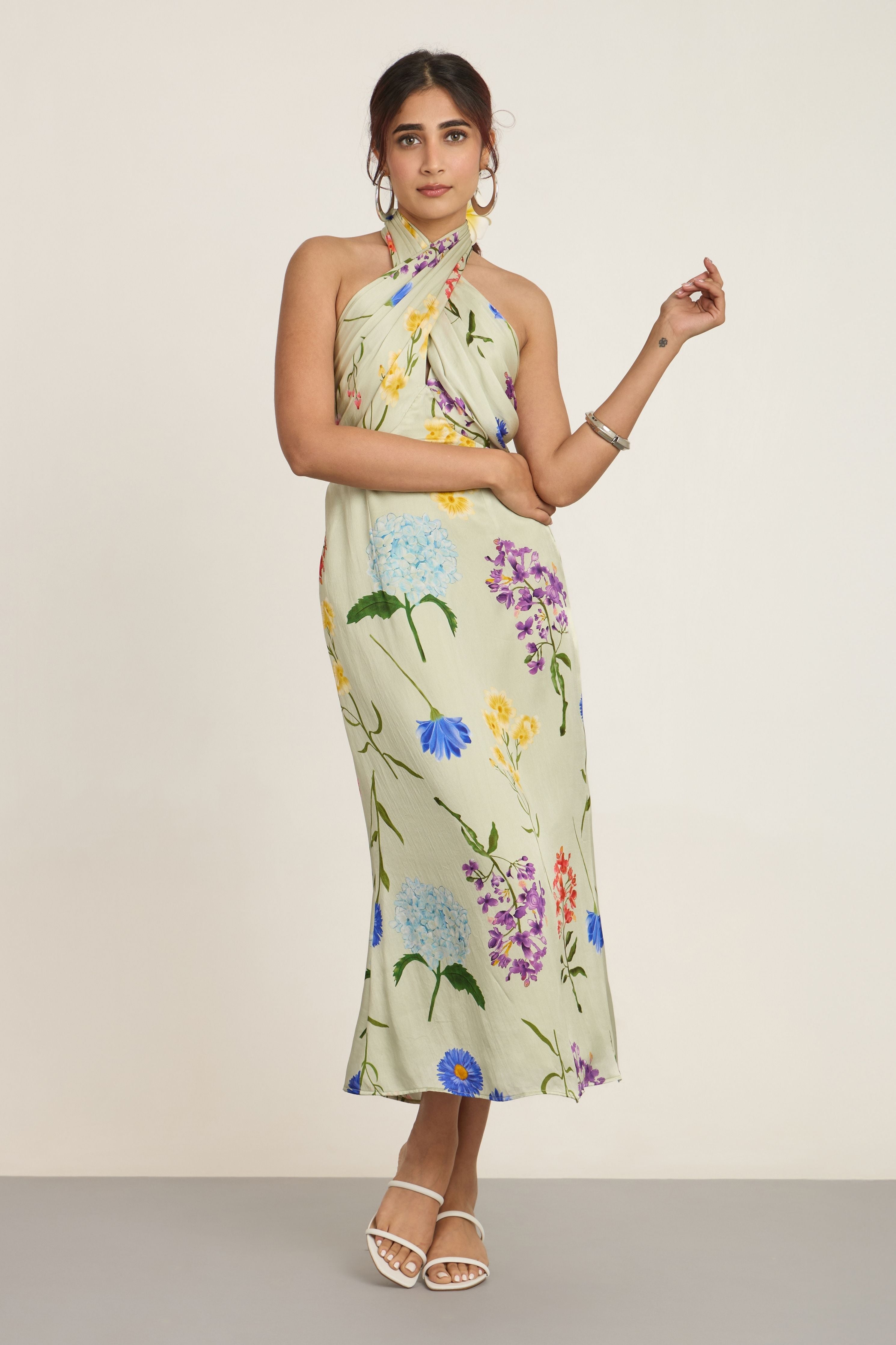 SMRITI KHANNA IN SAGE MAXI DRESS