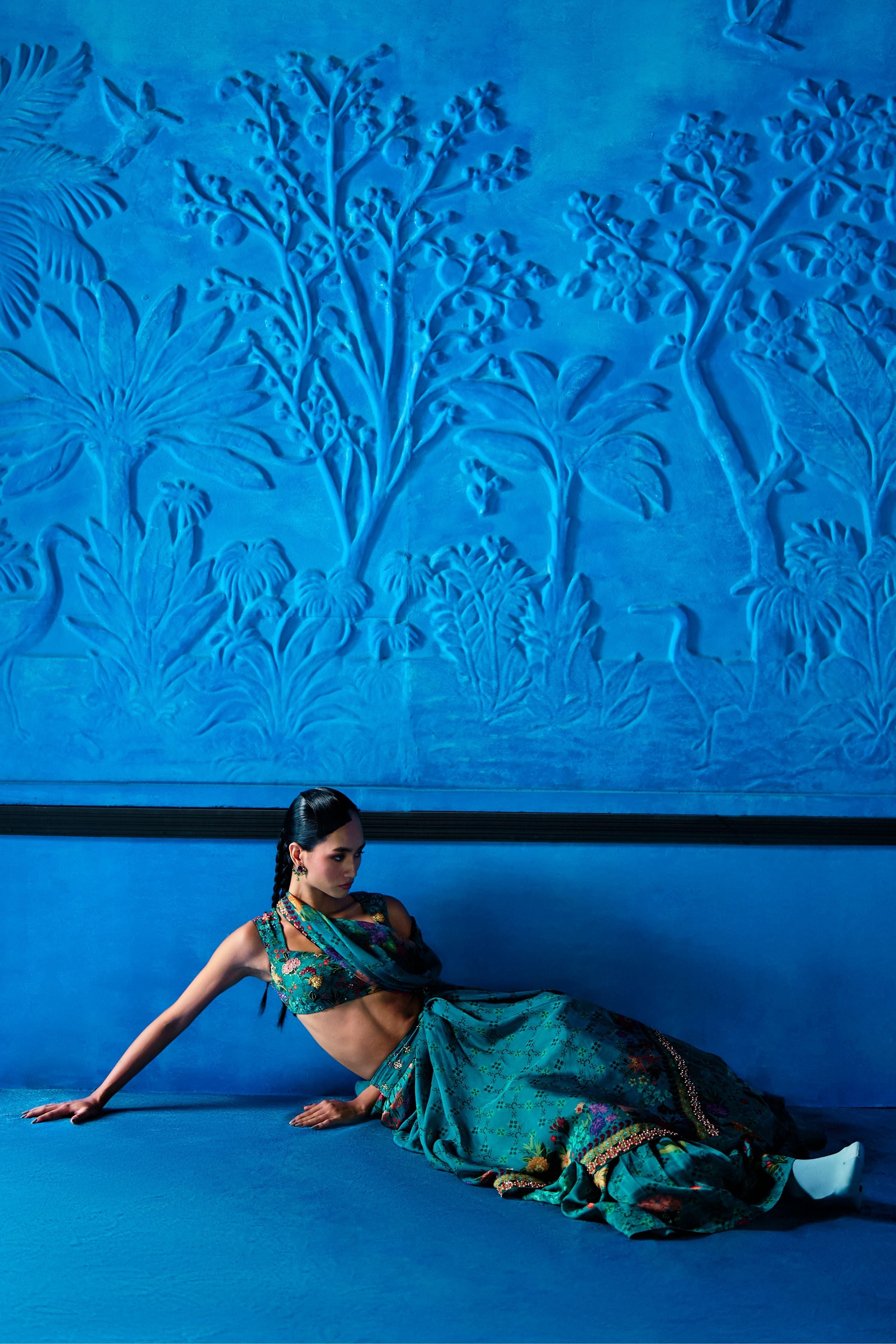 Teal Temptation Lehenga Set