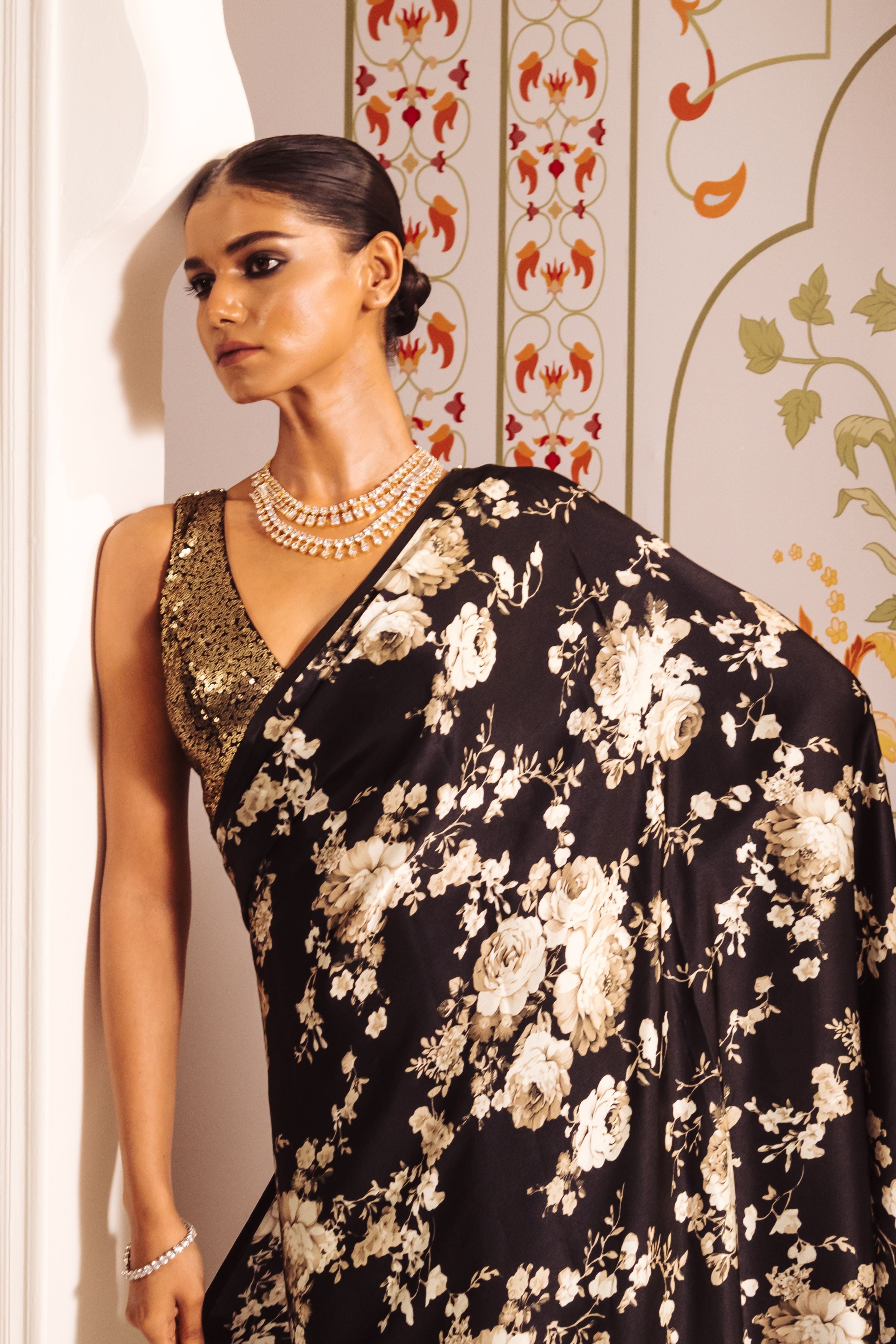 Tara Black Saree
