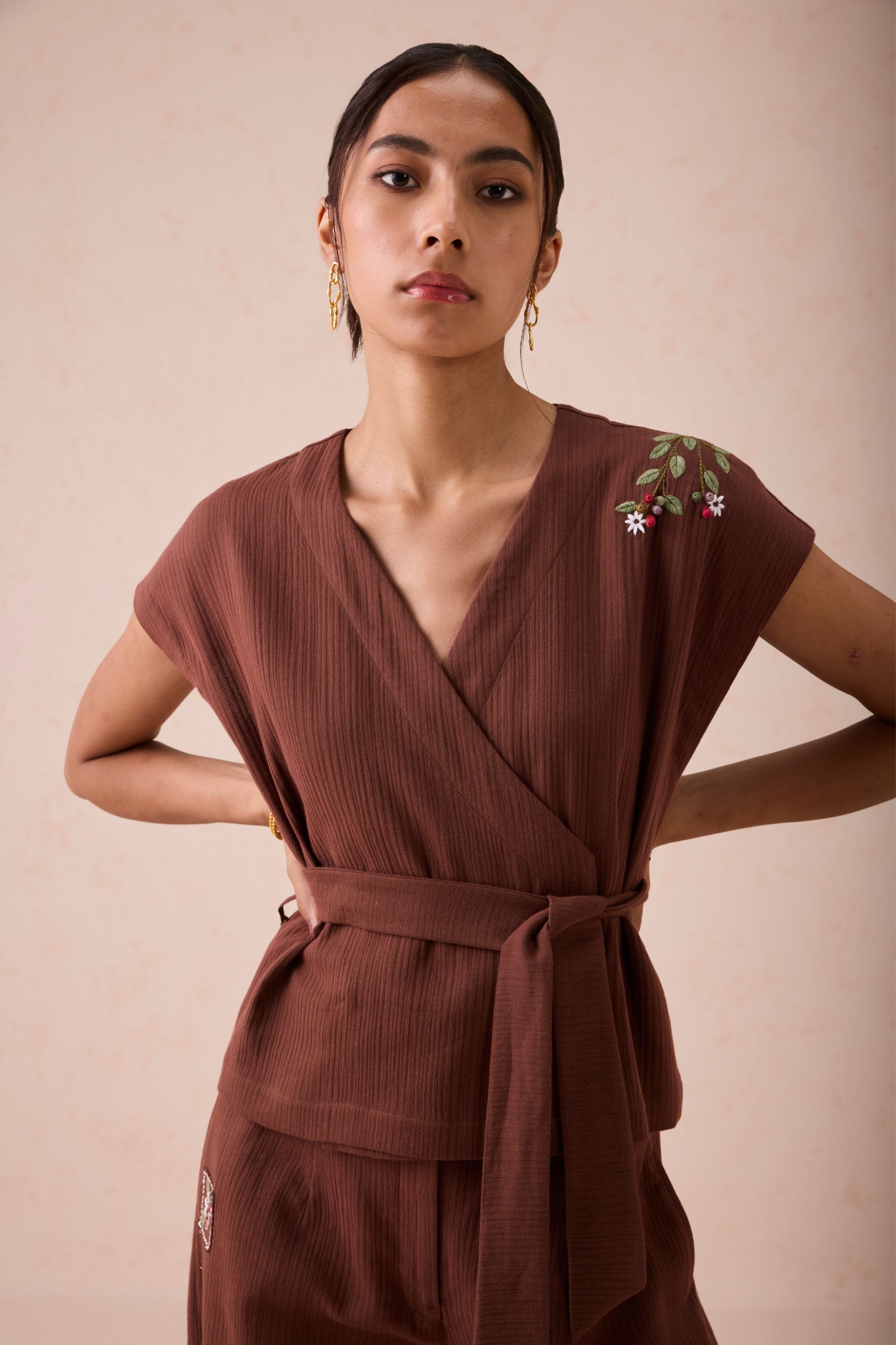 Berry Bright Wrap Top