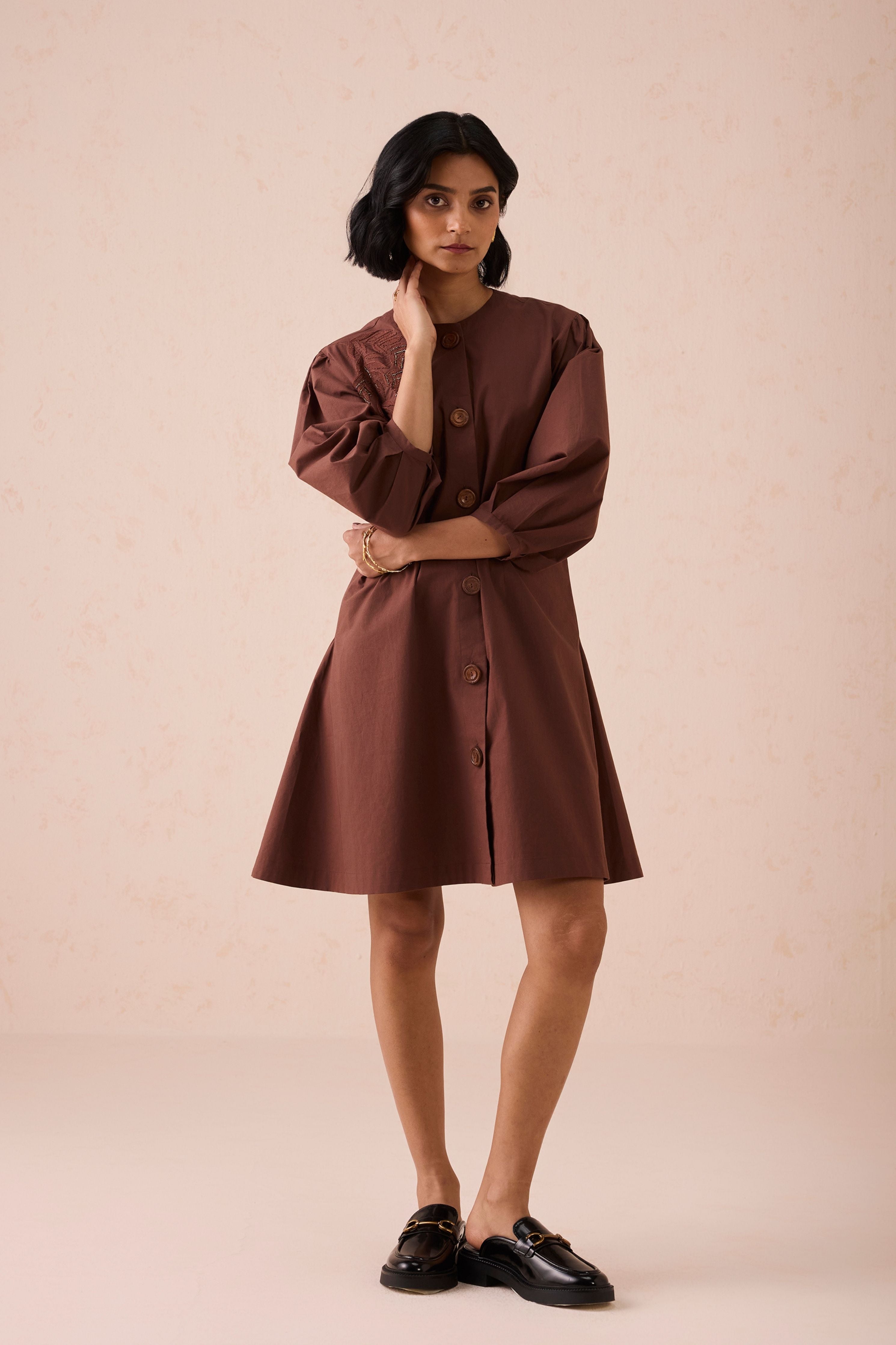 The Cocoa Organic Cotton Short Dress