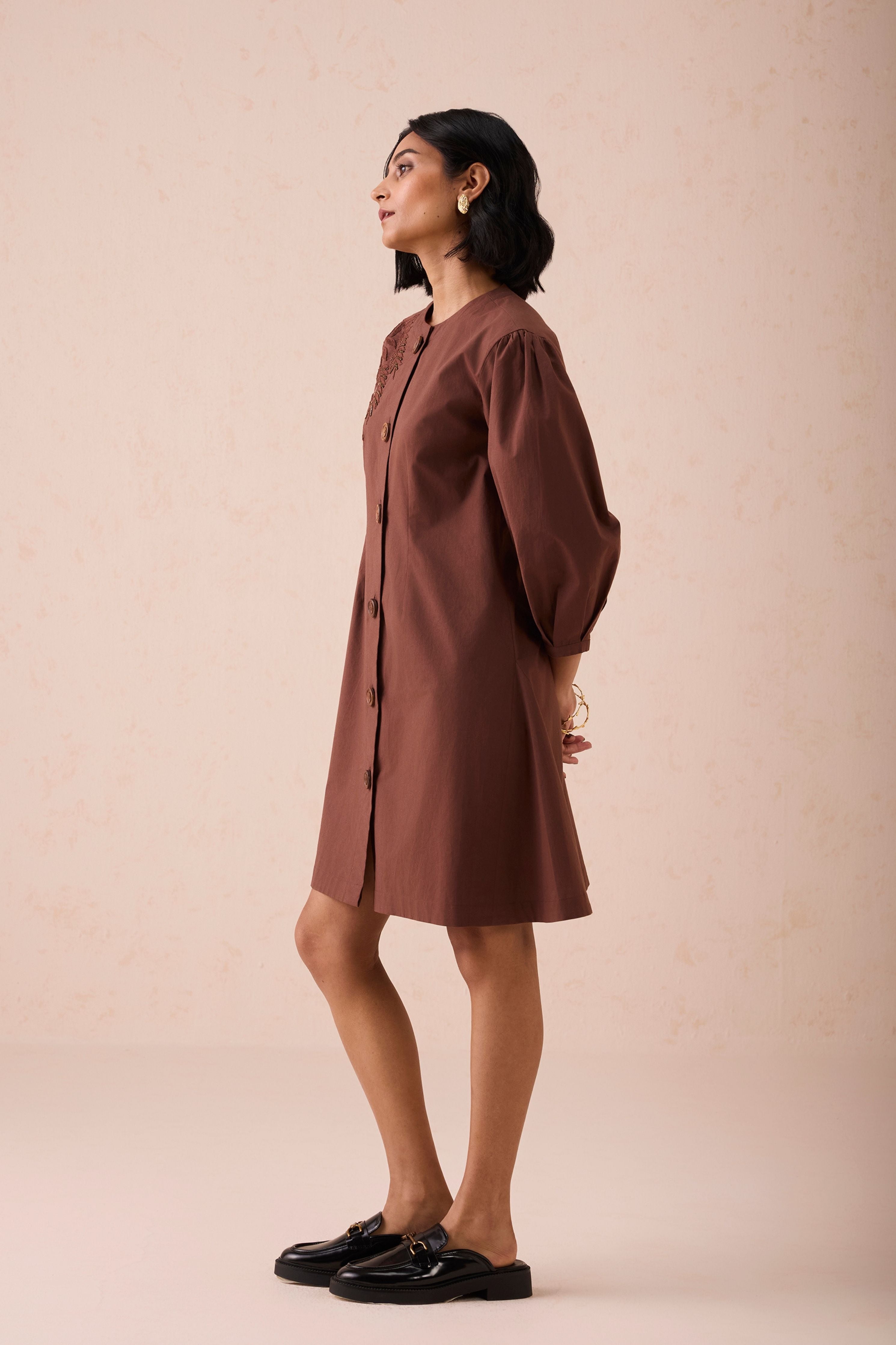 The Cocoa Organic Cotton Short Dress