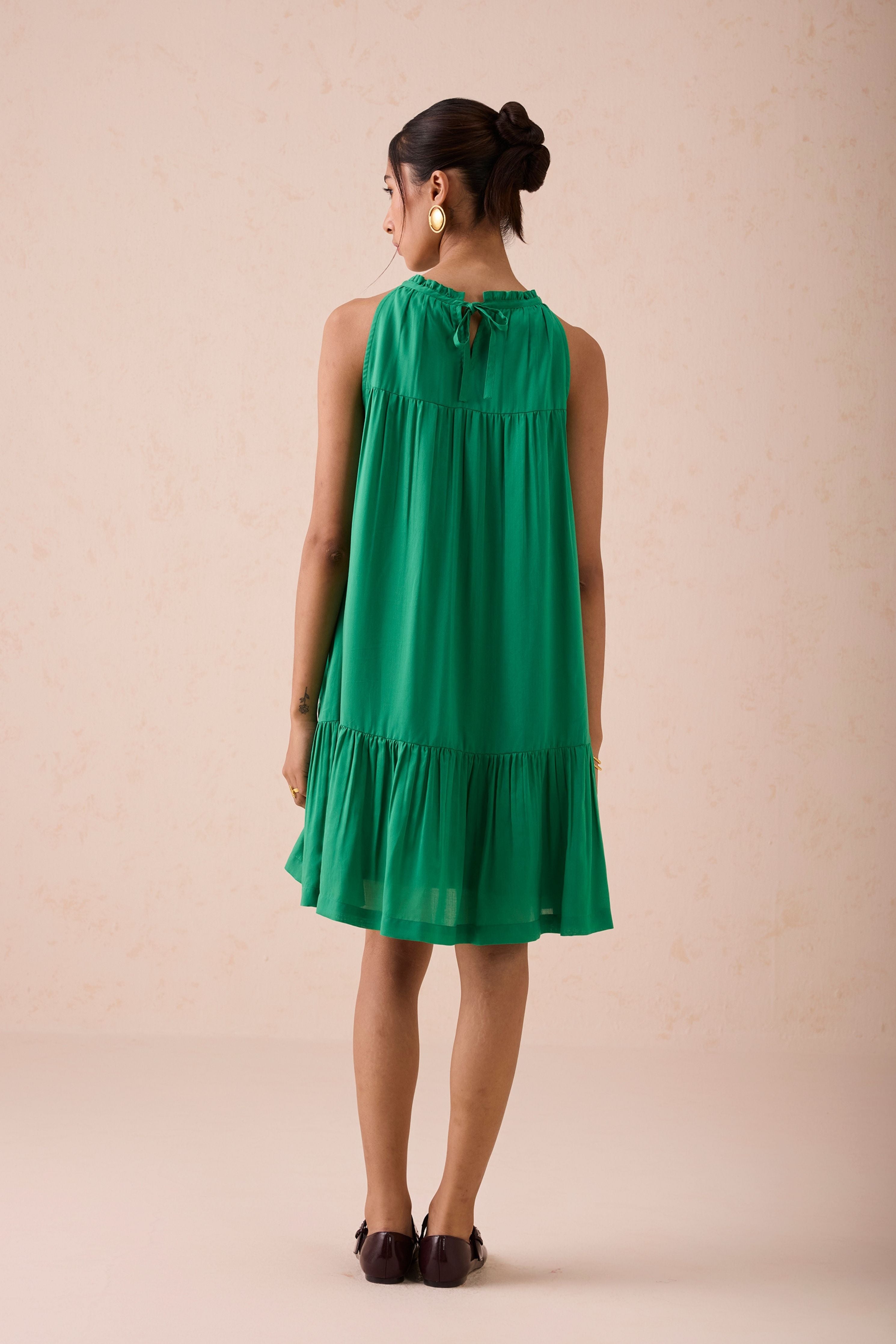 The Holiday Halter Neck Lyocell Dress