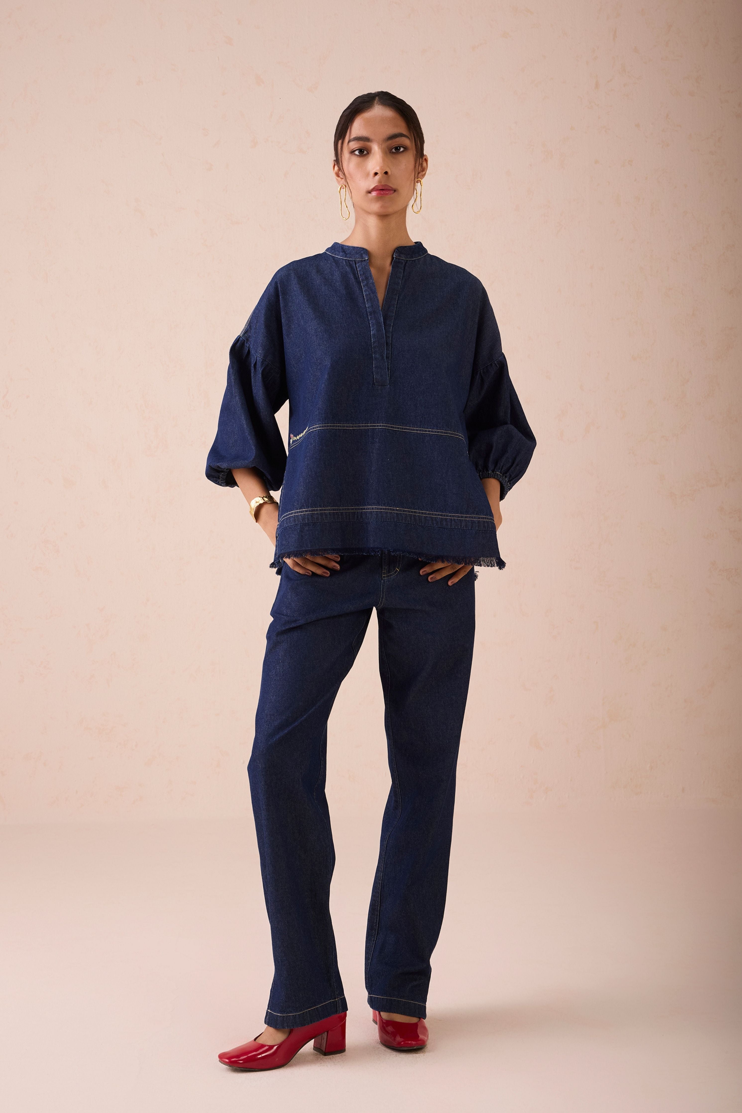 The Little Things Denim Blouse