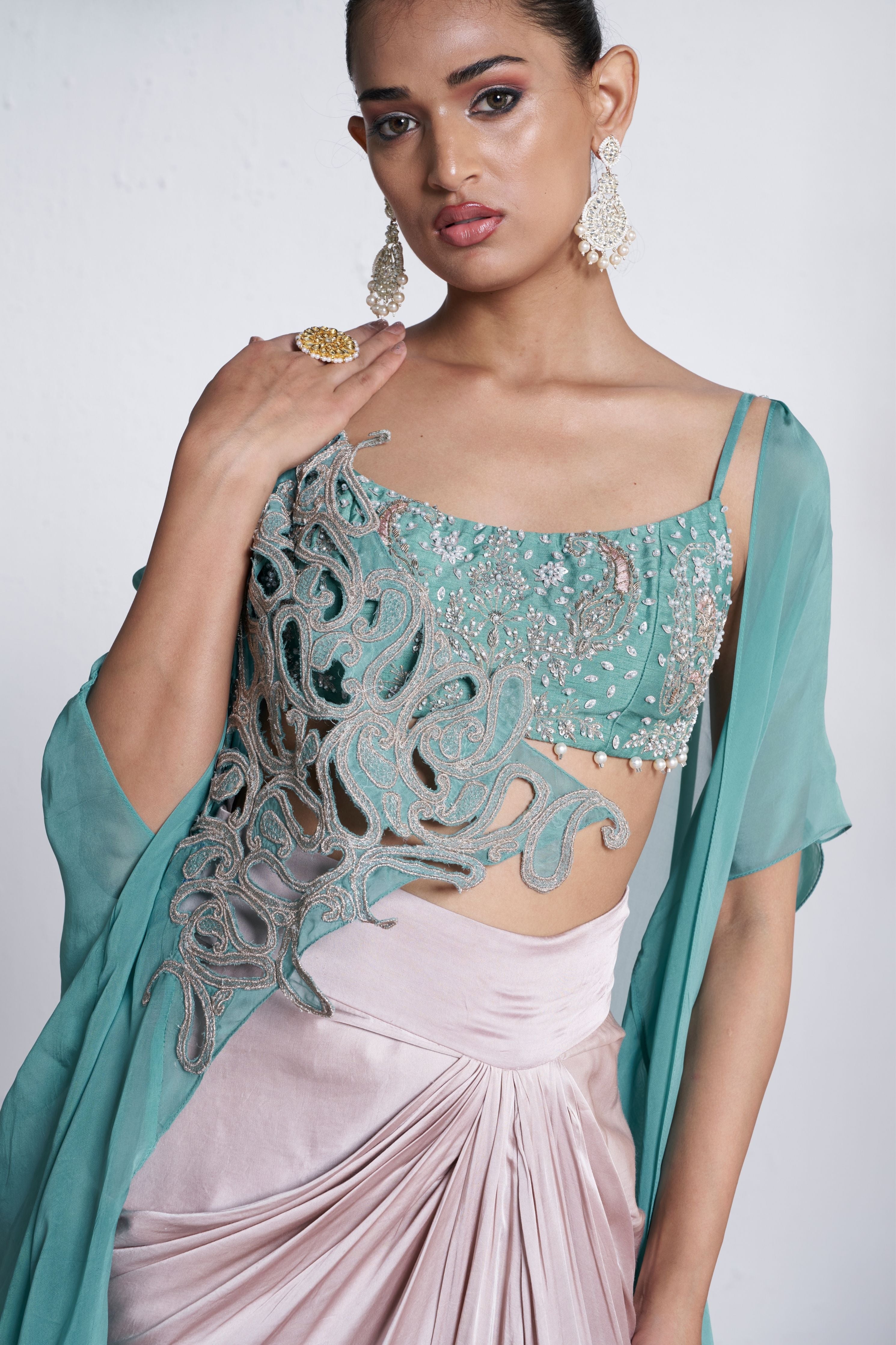 The Pearl Dance Cape Set