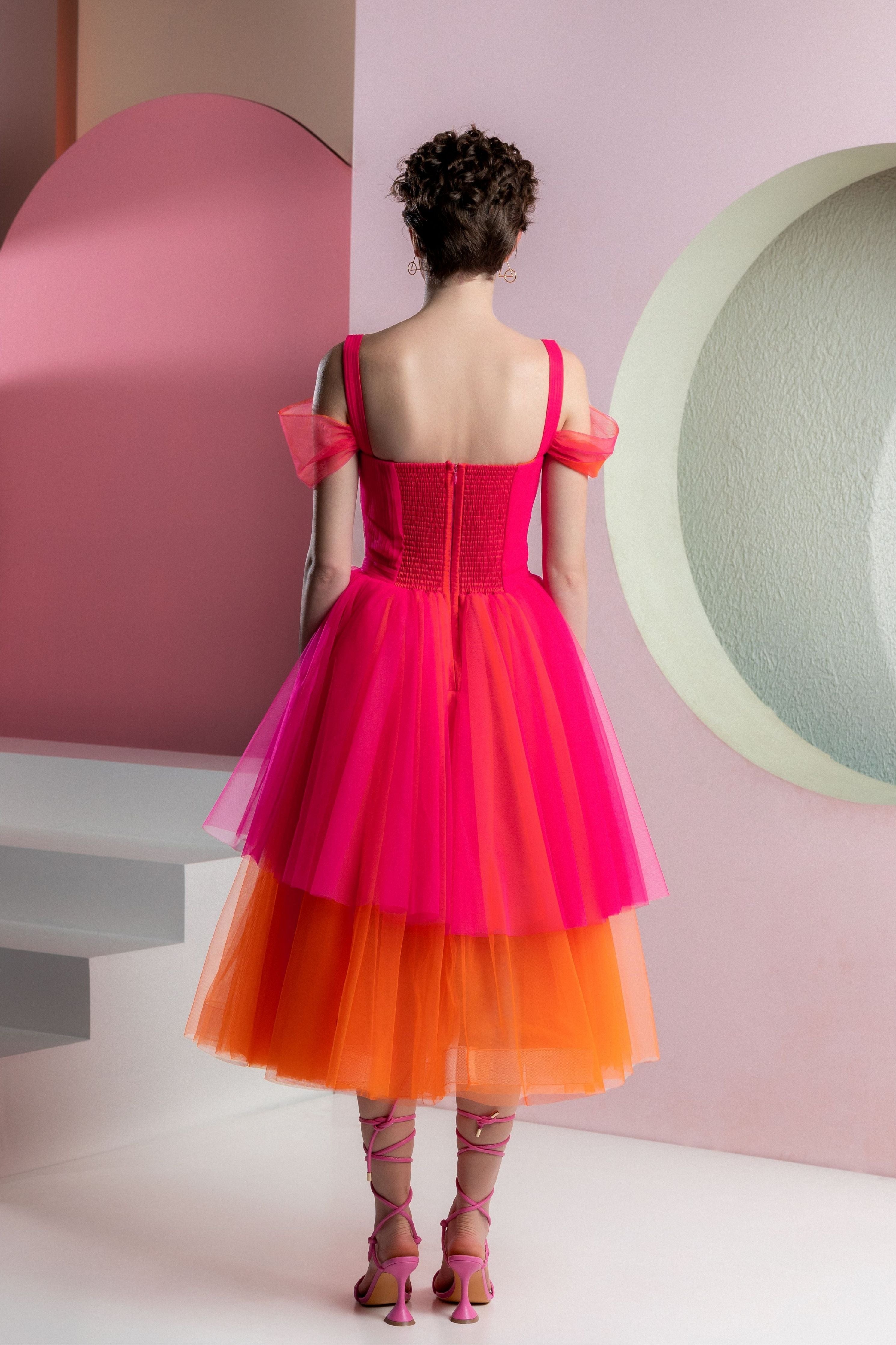 Thea Pink Fusion Dress