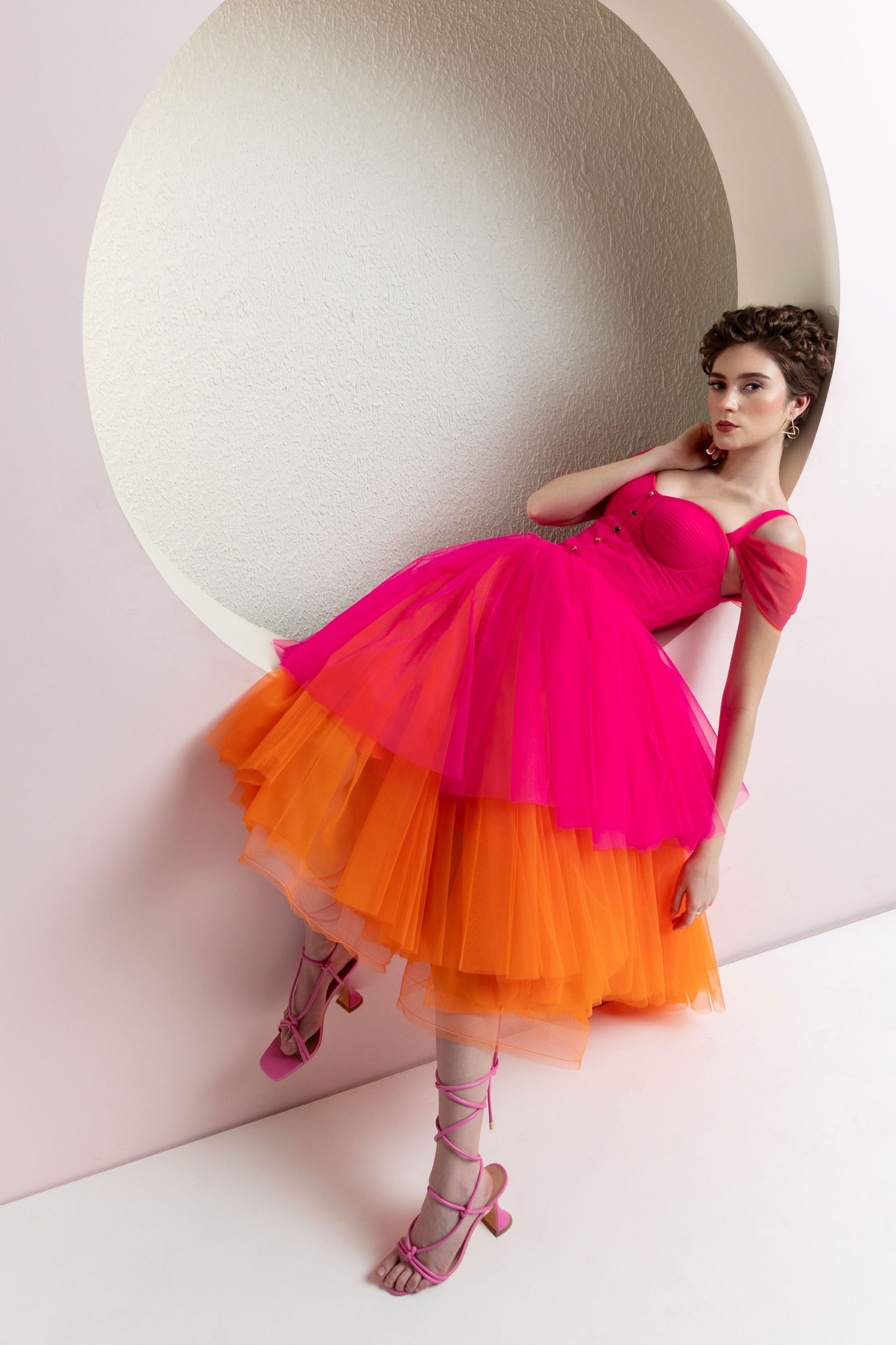 Thea Pink Fusion Dress