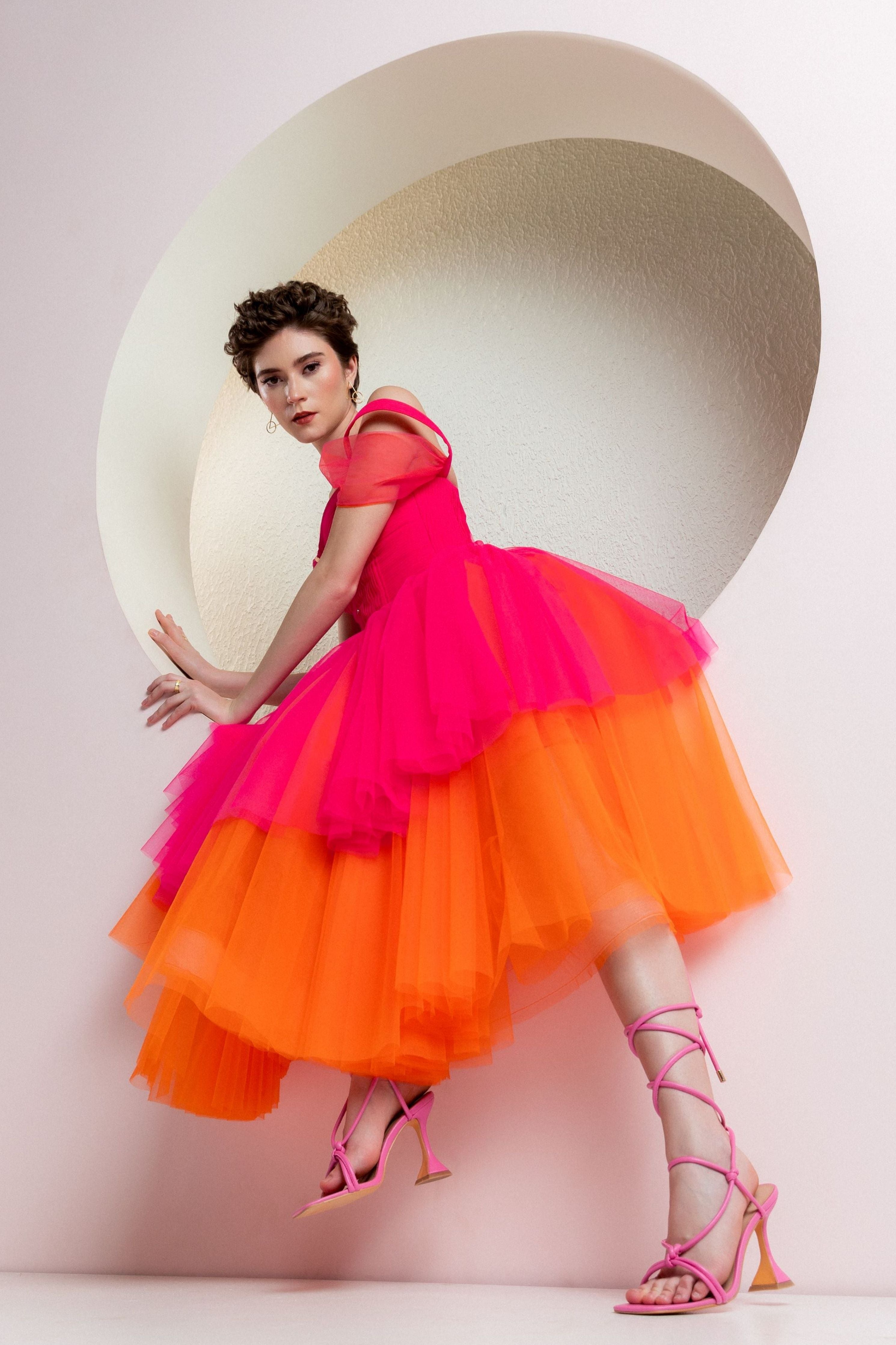 Thea Pink Fusion Dress