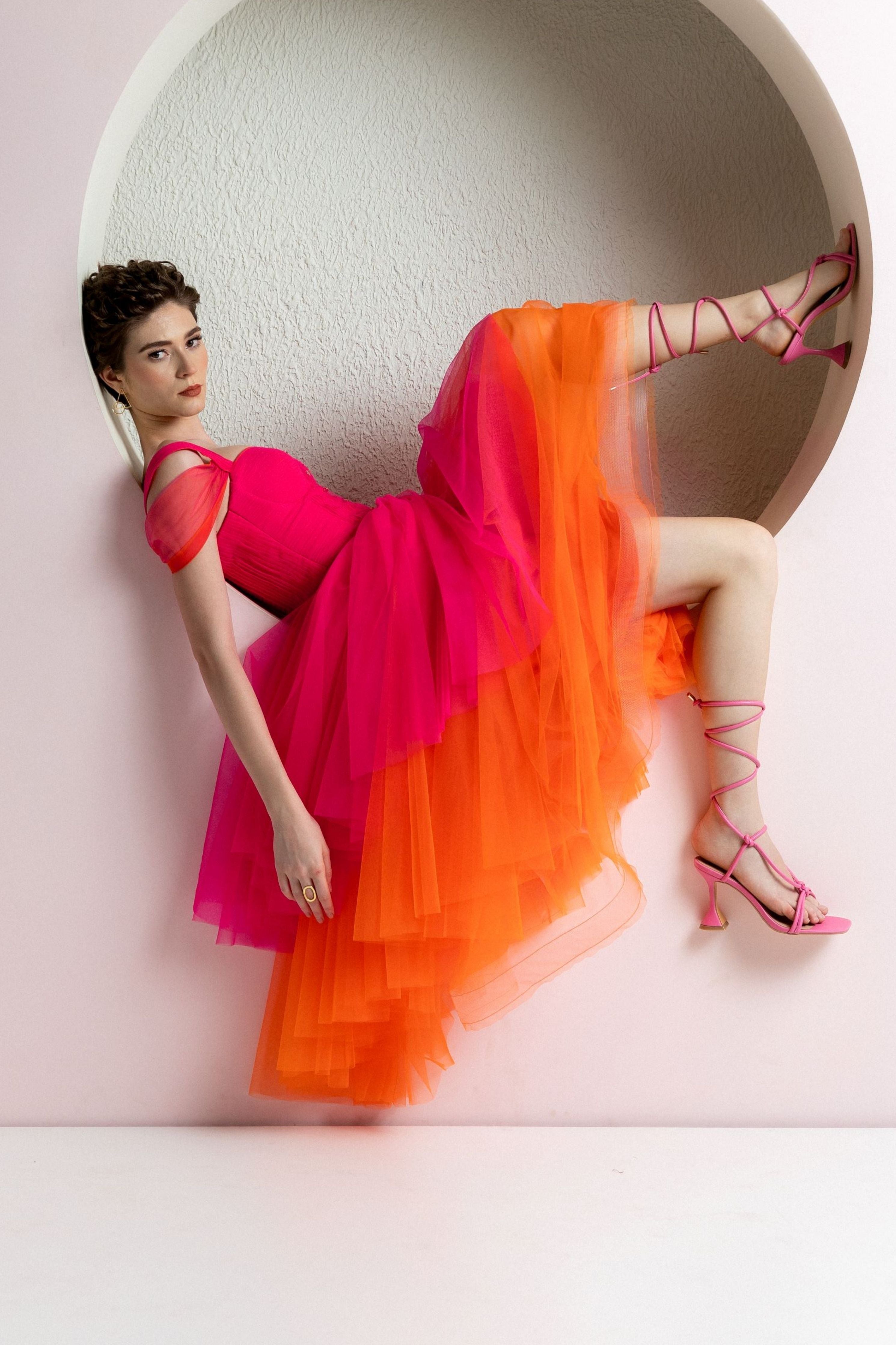Thea Pink Fusion Dress