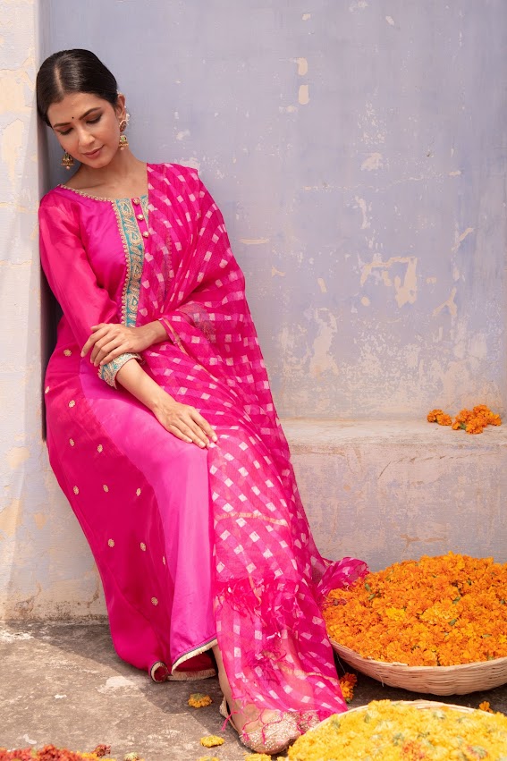 Three Panel Kurta Set
