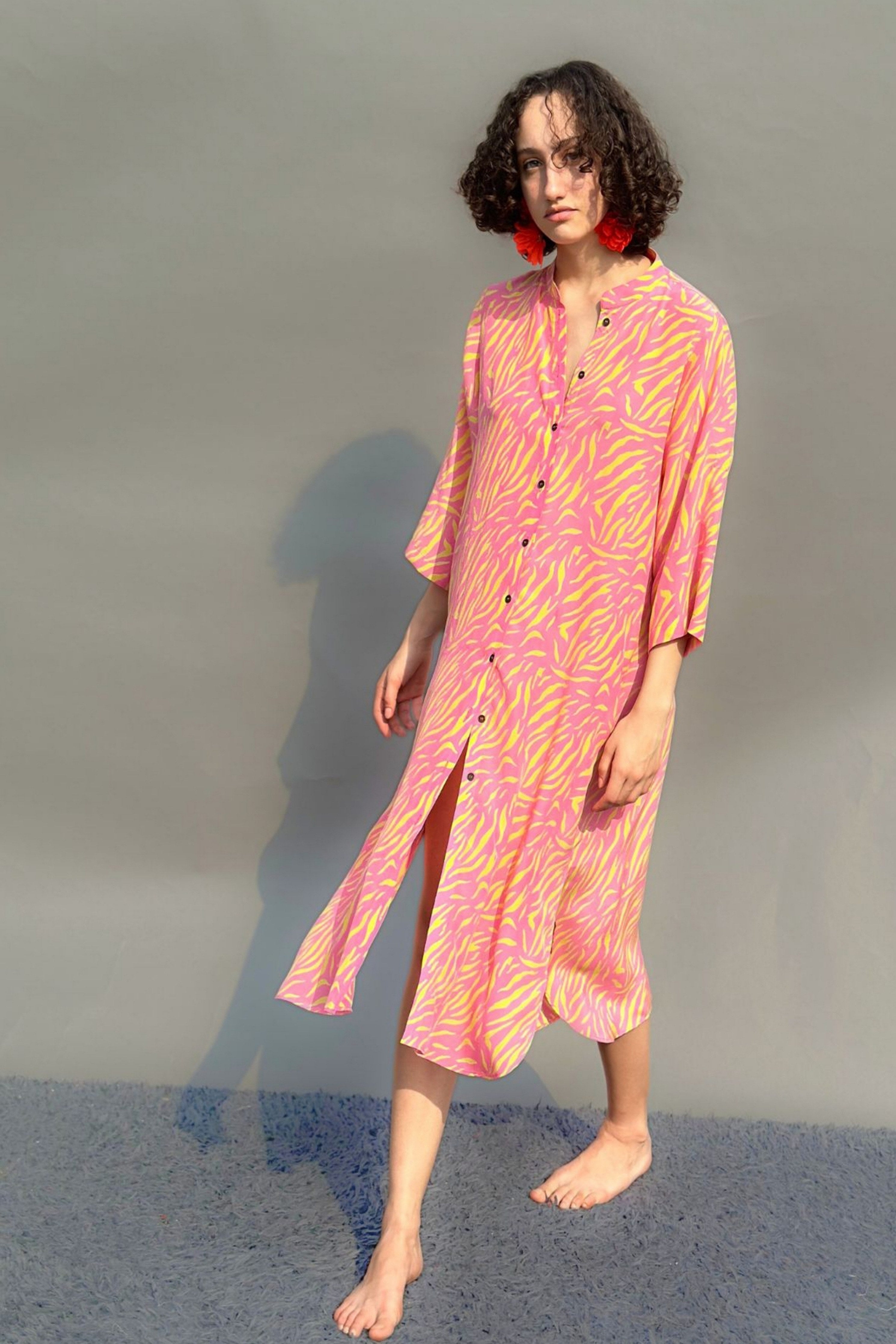 Tiger Block Print Tunic