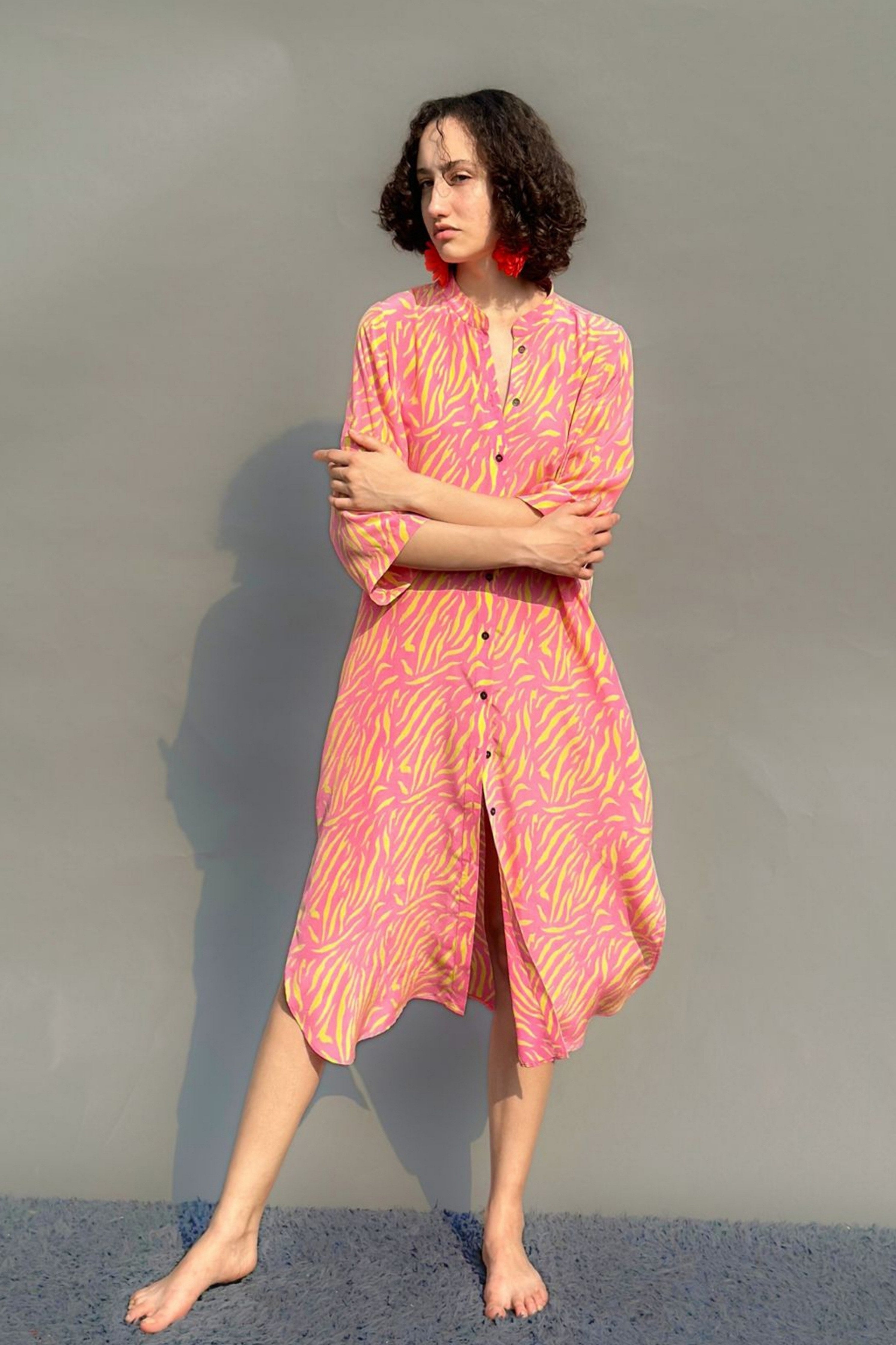Tiger Block Print Tunic