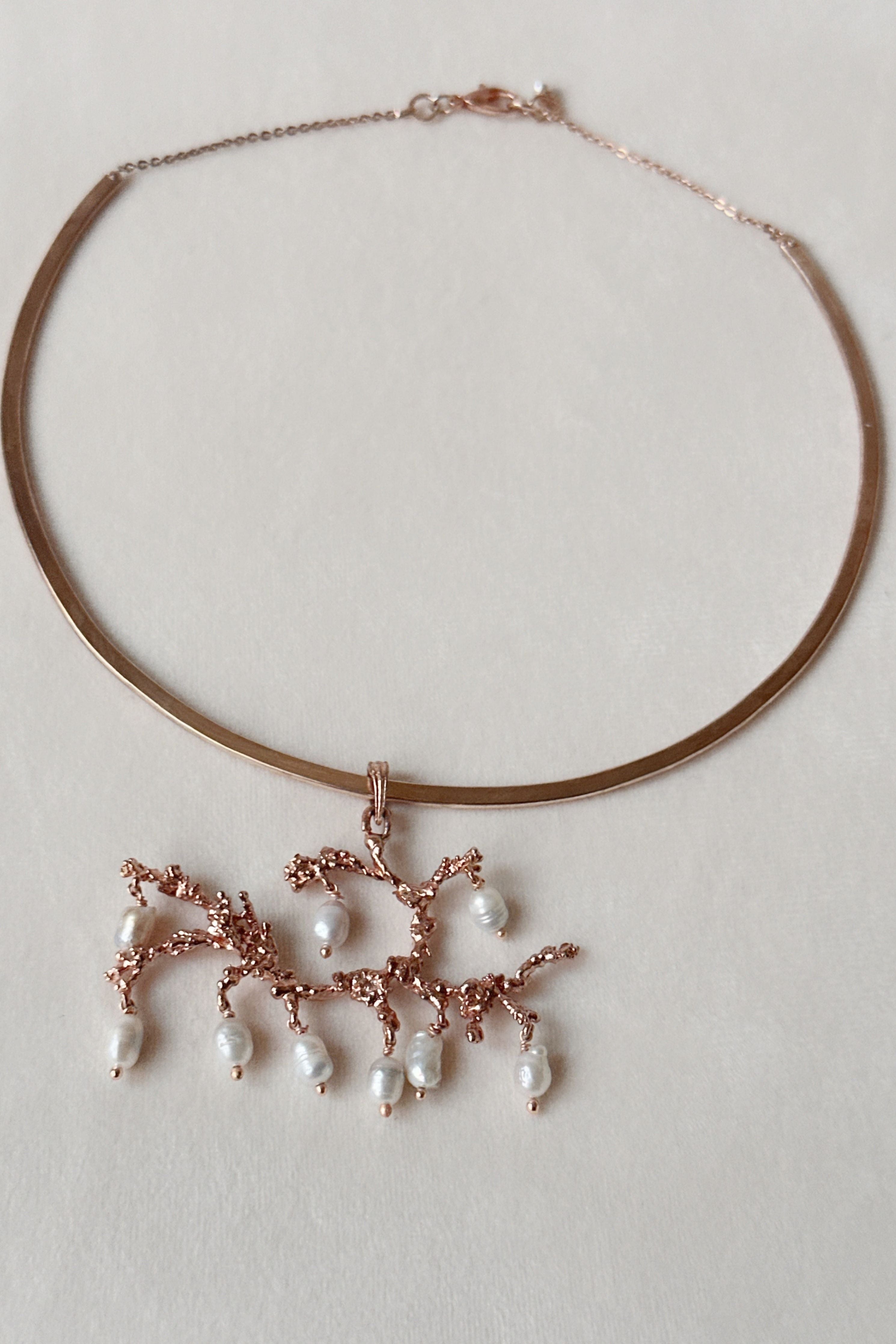 Untamed Pearl Drops Chandelier Pendant Rose